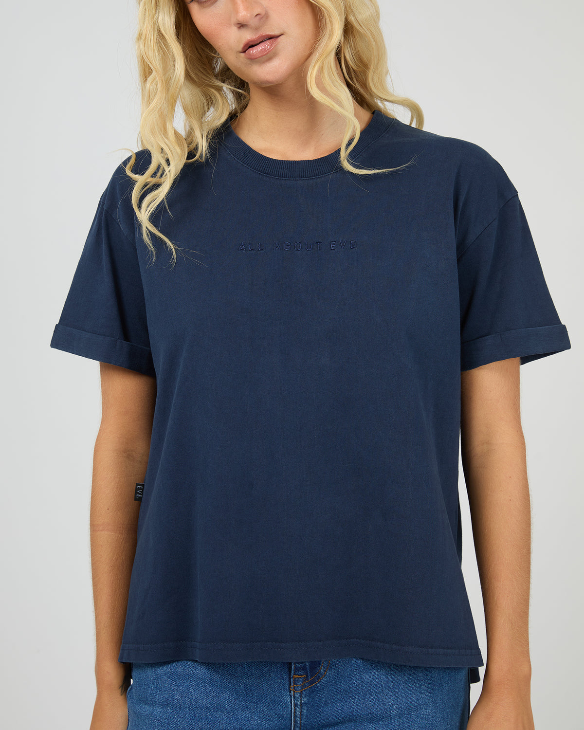 AAE WASHED TEE NAVY