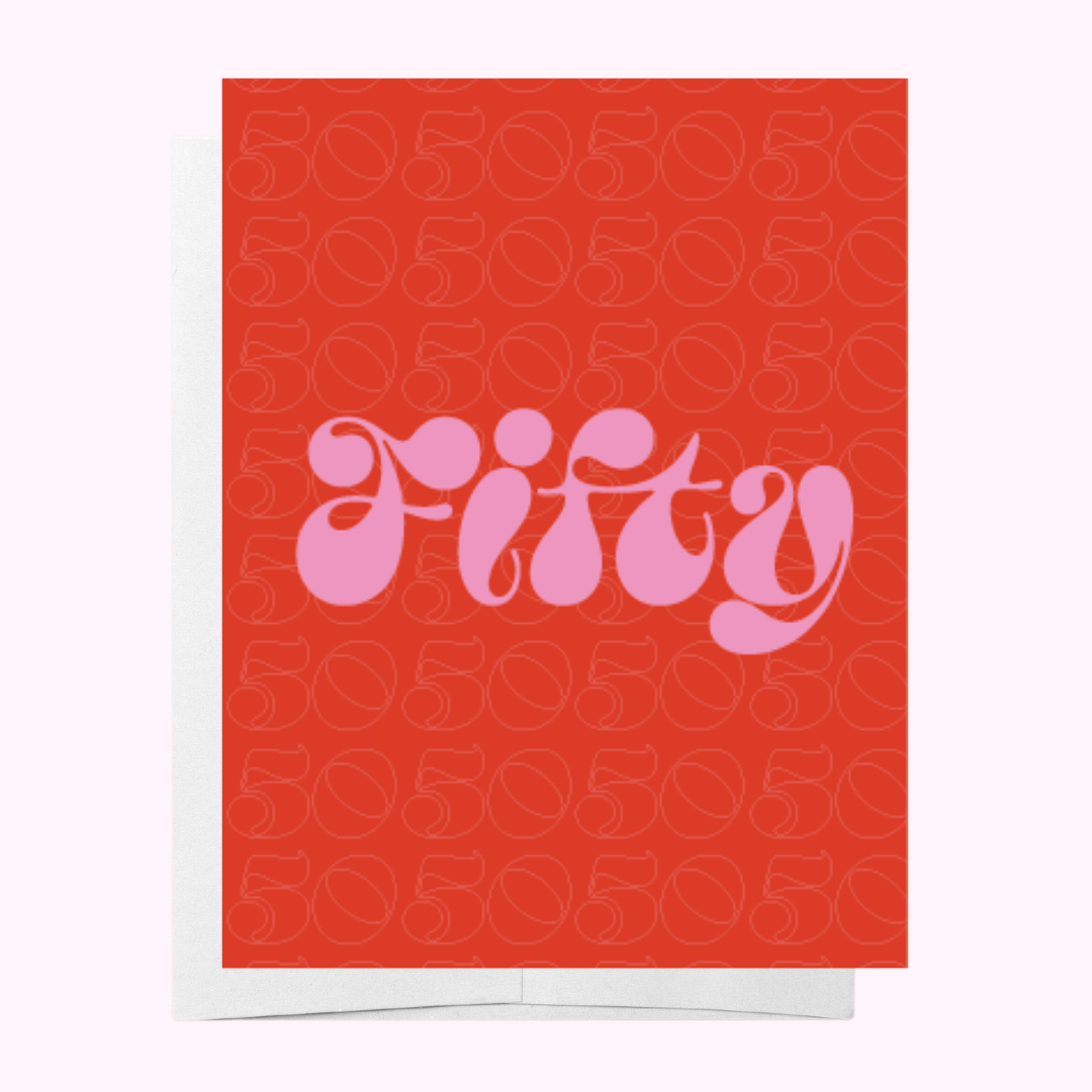 Fifty - Age Milestone Birthday Card