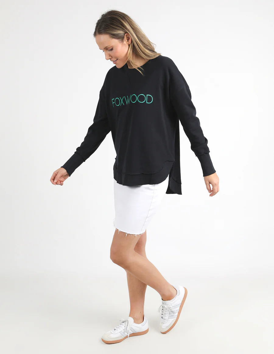 Simplified Metallic Crew Black