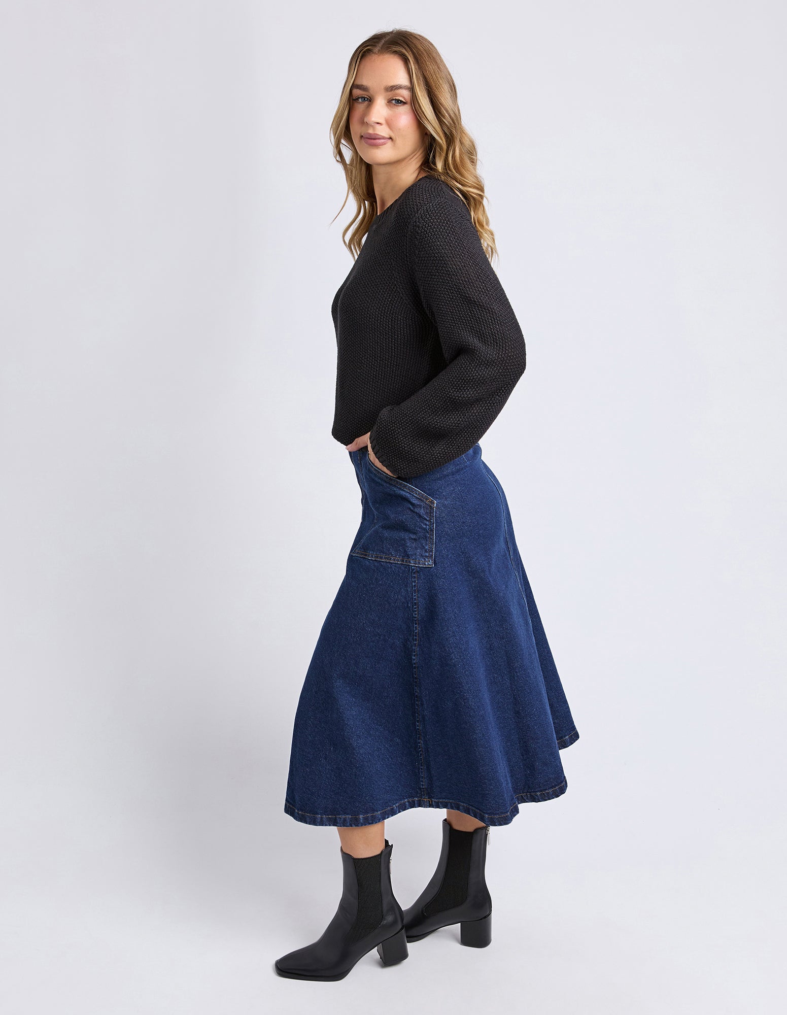 Blair LS Knit - Black