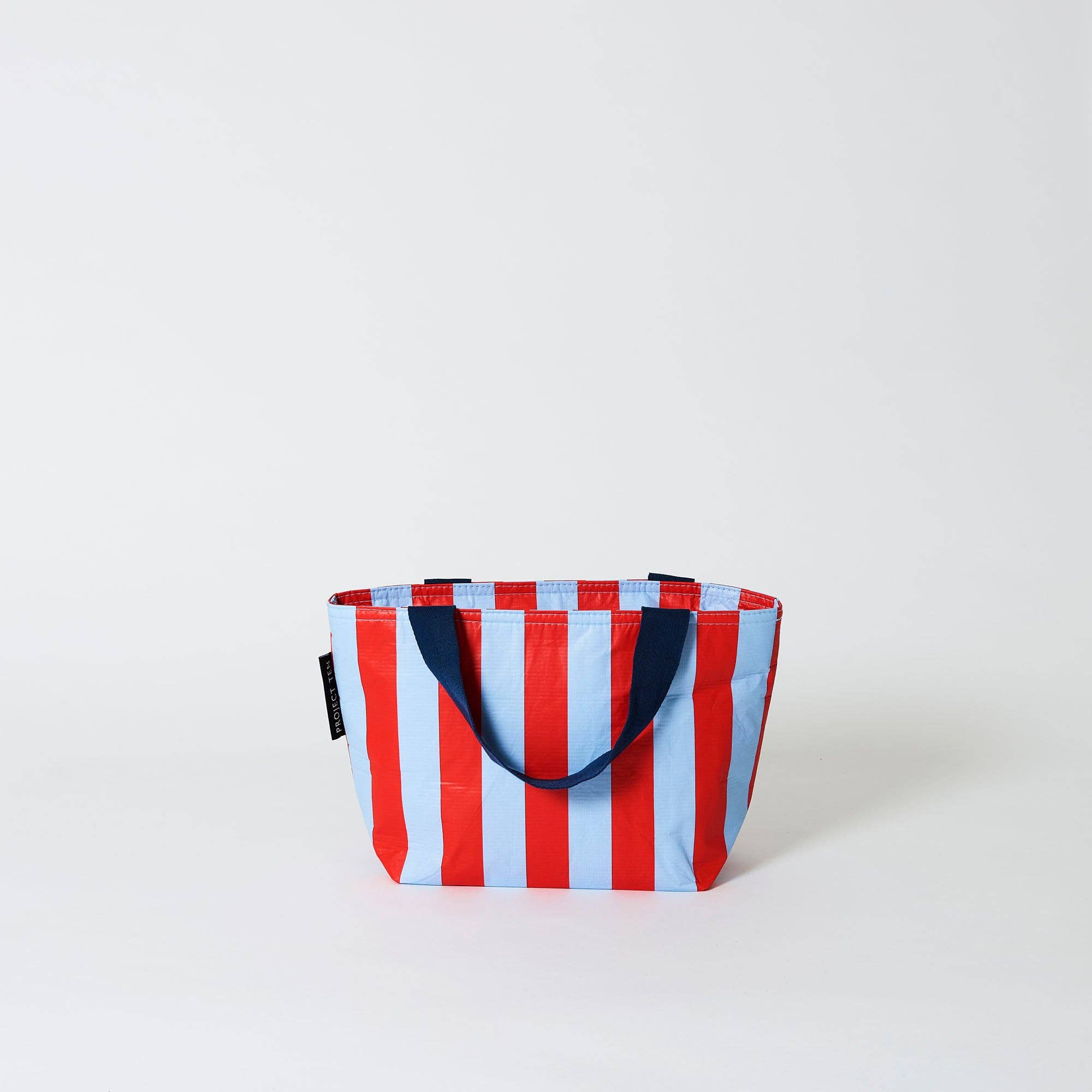 Mini Tote – Red Blue Stripe
