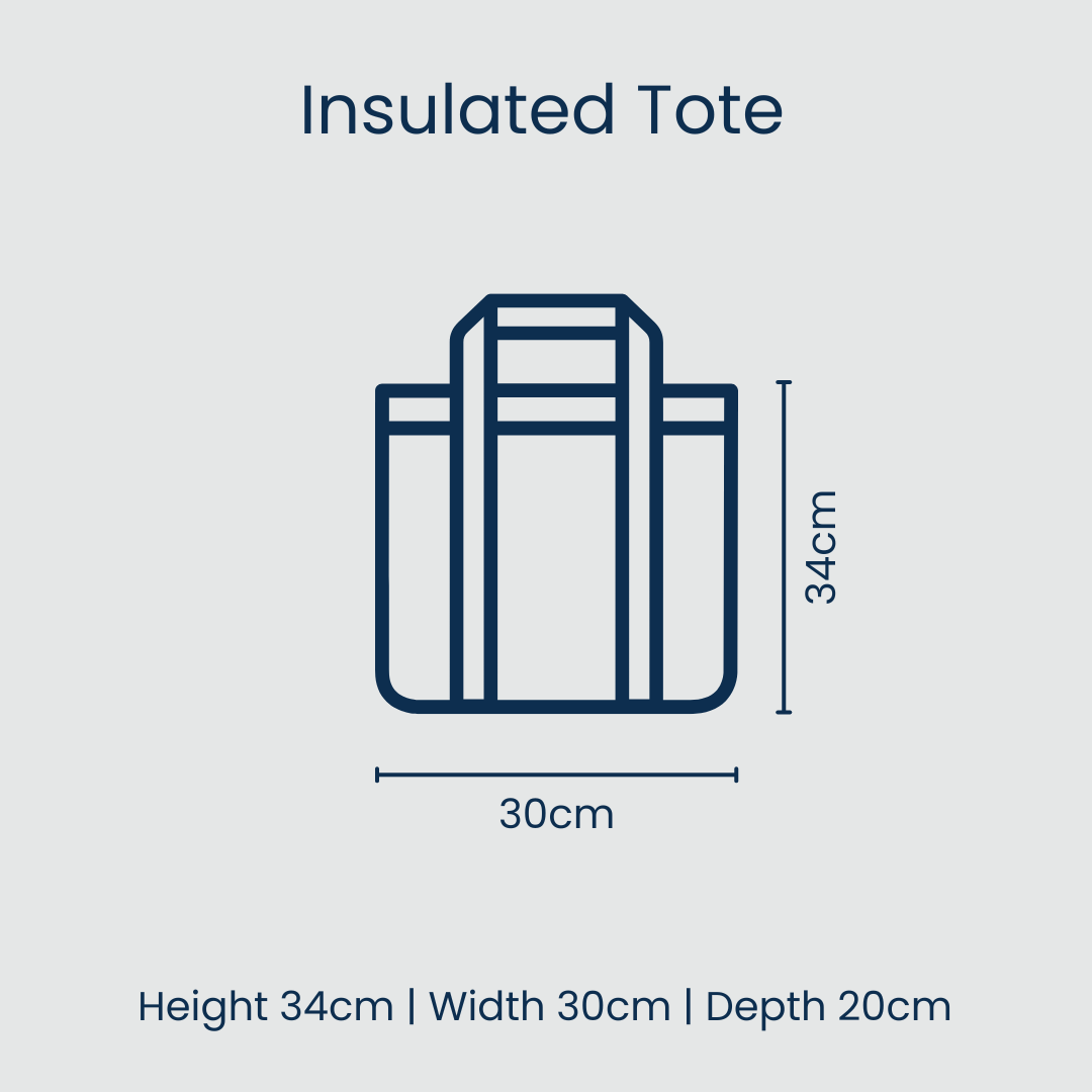 Medium Insulated Tote – Rugby Stripe