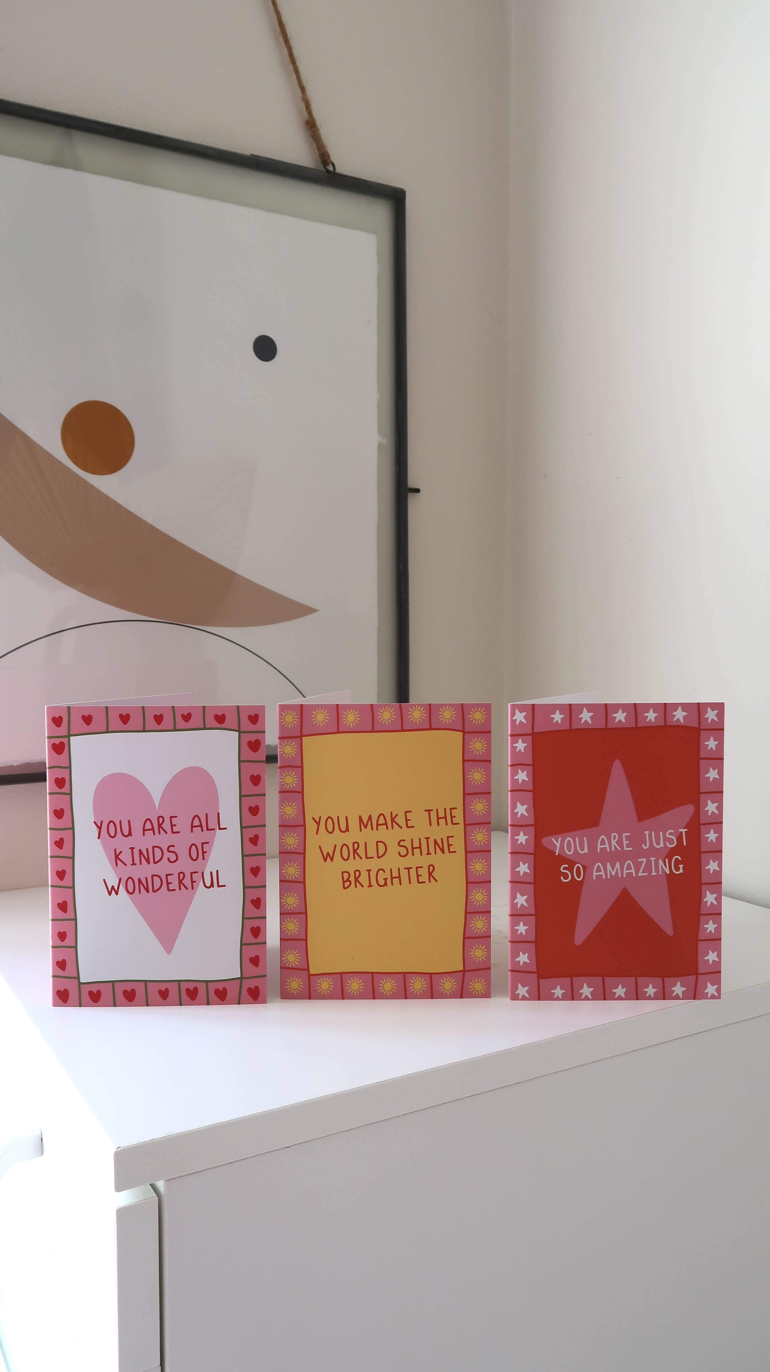 Orange appreciation card by From Rosalie with "You Are Amazing" message, featuring cheerful, colorful design for everyday encouragement.