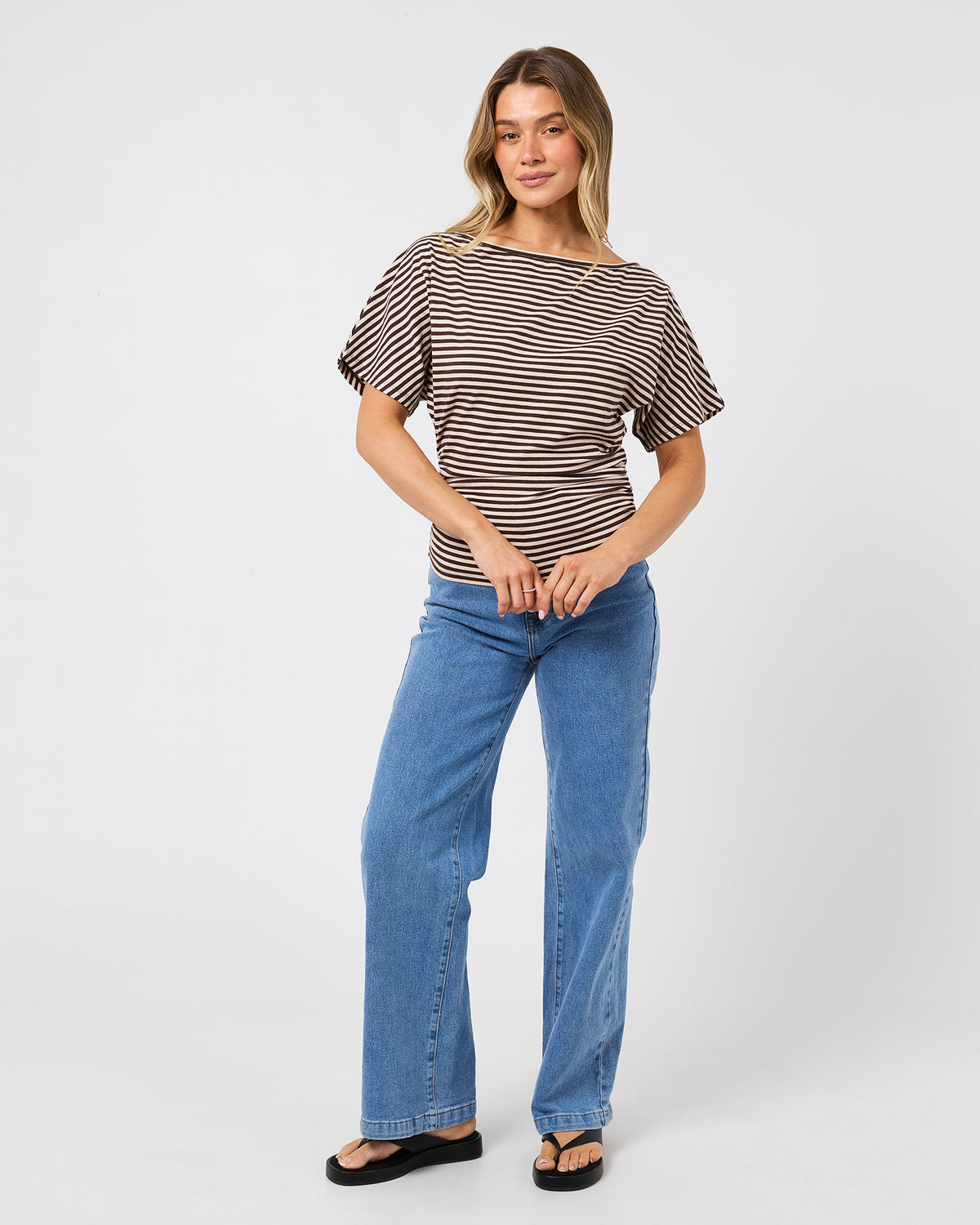 Luna stripe Top - Brown