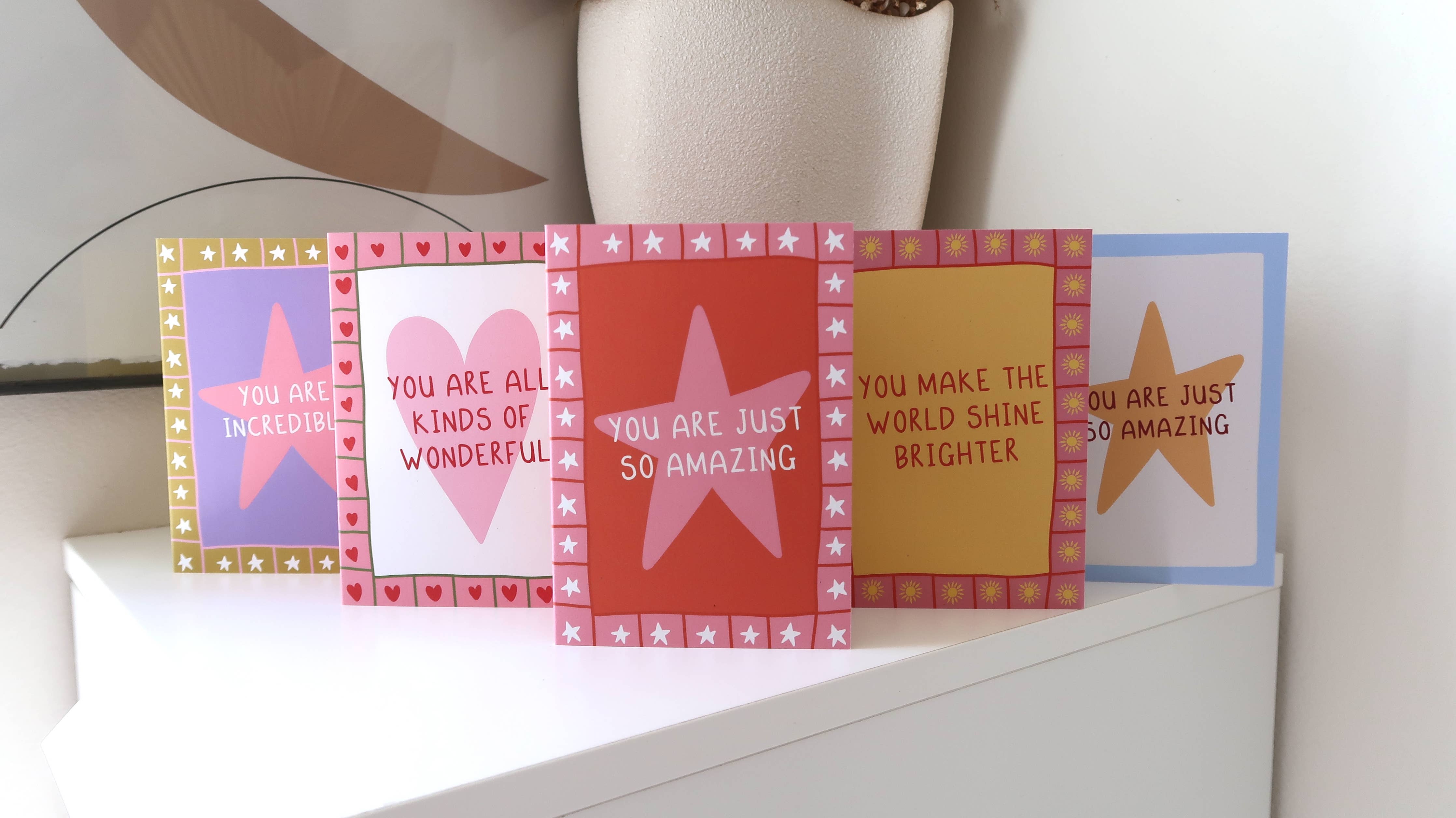 Orange appreciation card from From Rosalie with "You Are Amazing" message, perfect for expressing gratitude and positivity.