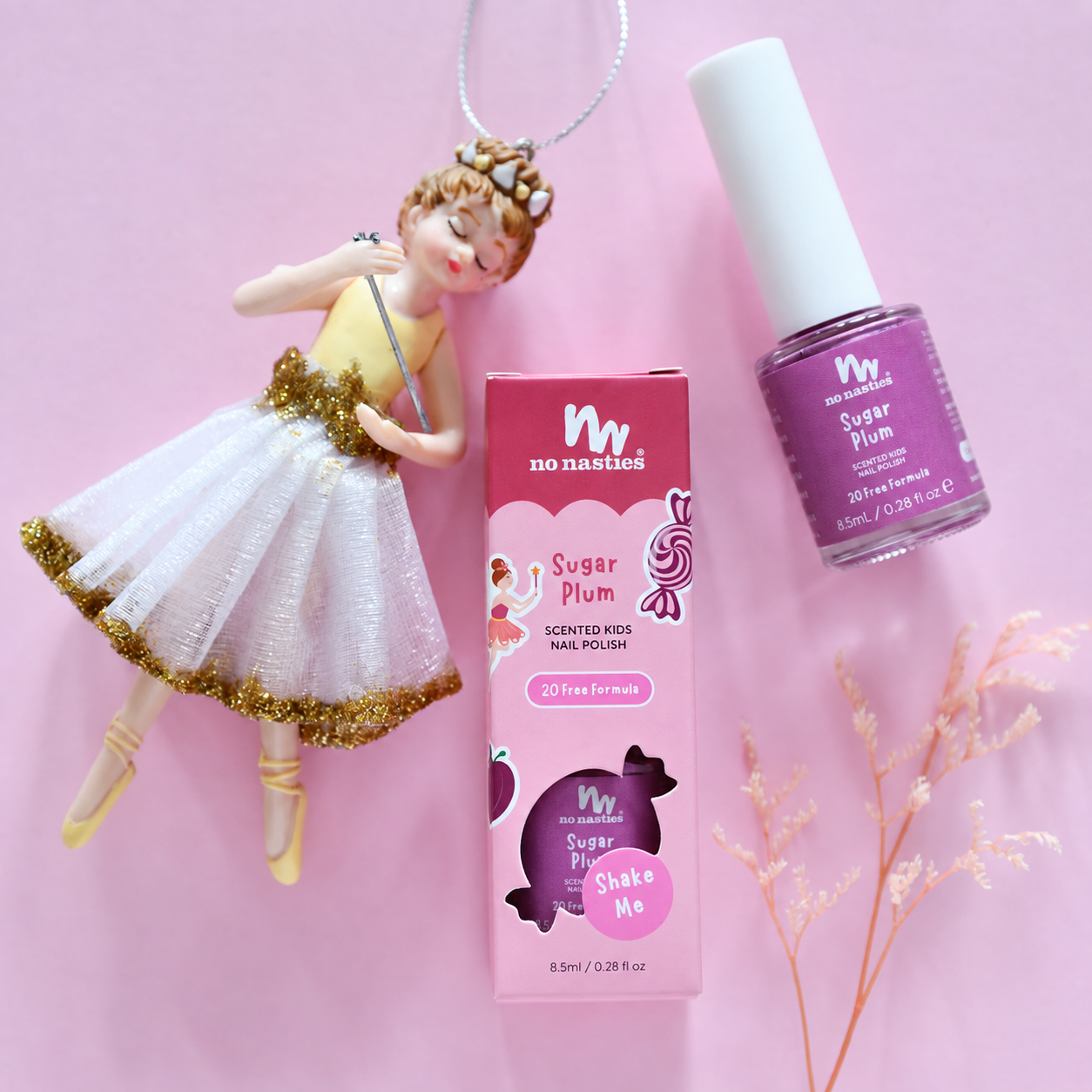 Water Based Scented Scratch Off Kids Nail Polish - Sugar Plum