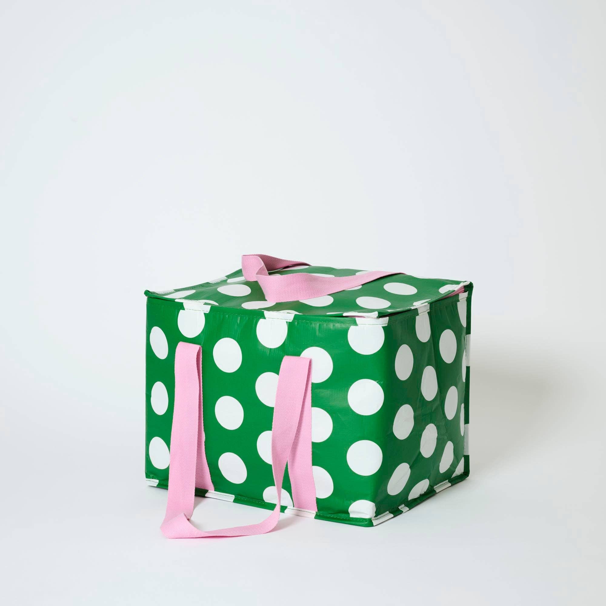 Large Insulated Tote – Polka Dot
