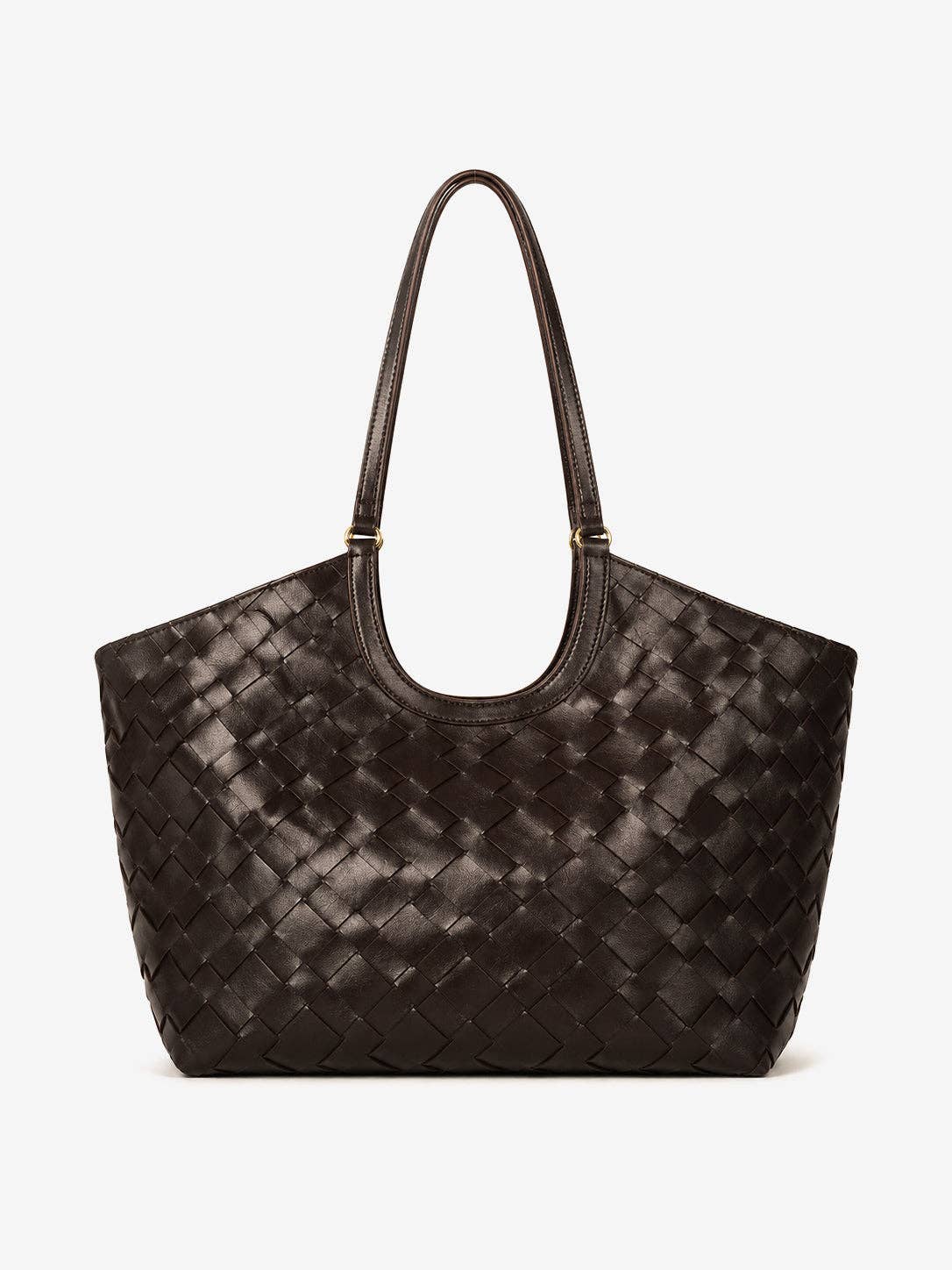 The Everyday Woven Brown Tote Bag