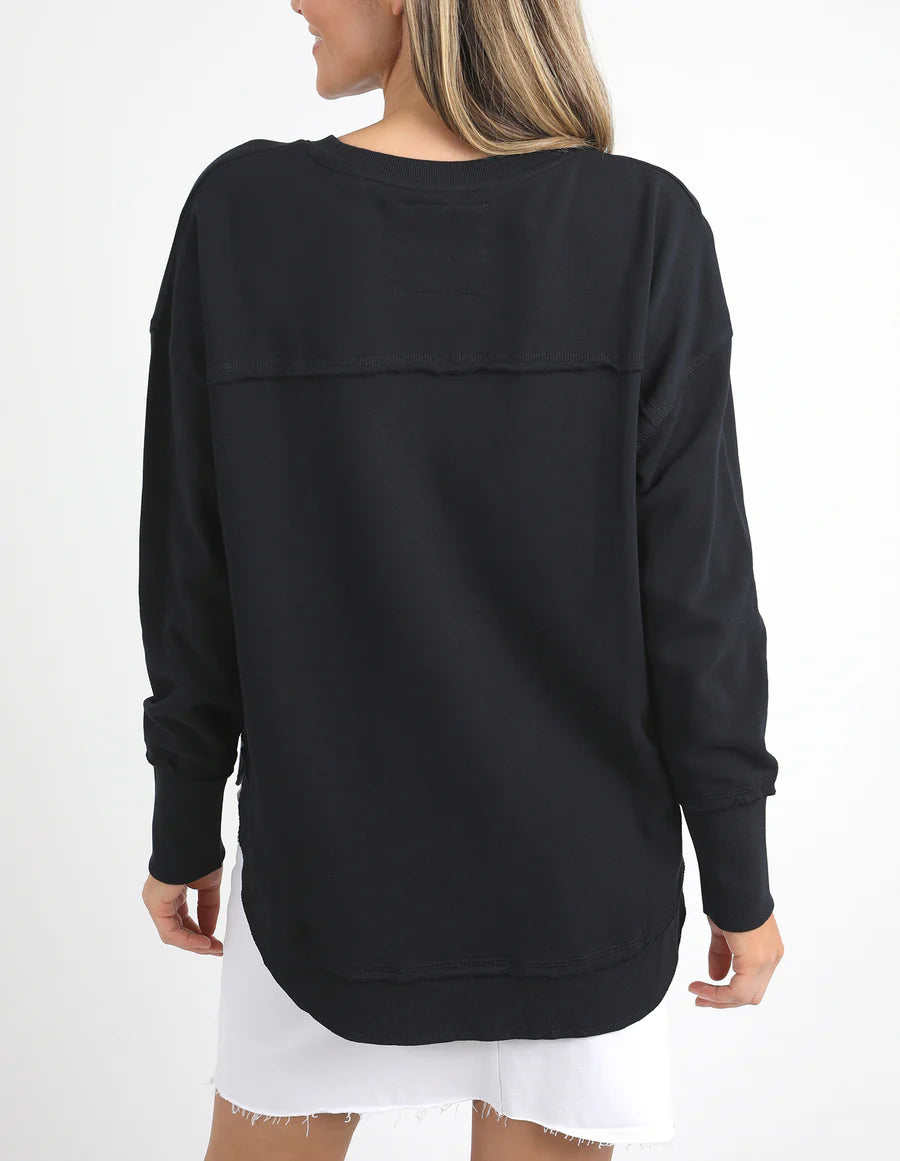 Simplified Metallic Crew Black