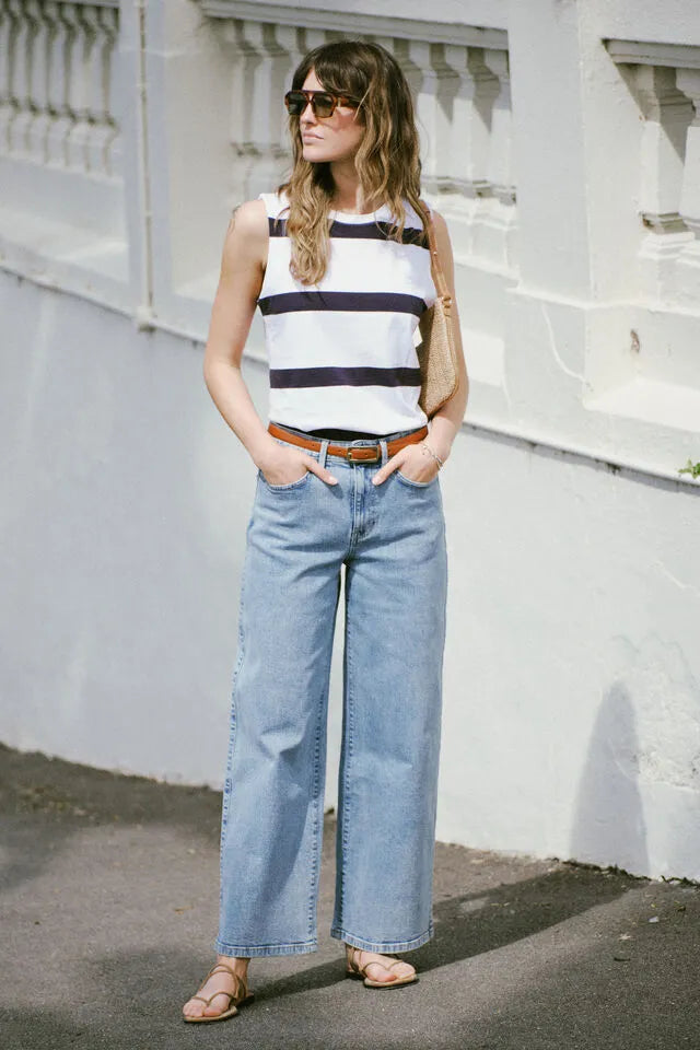 Evie Wide Leg Jean - Indigo