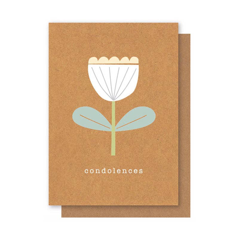 CONDOLENCES TULIP CARD