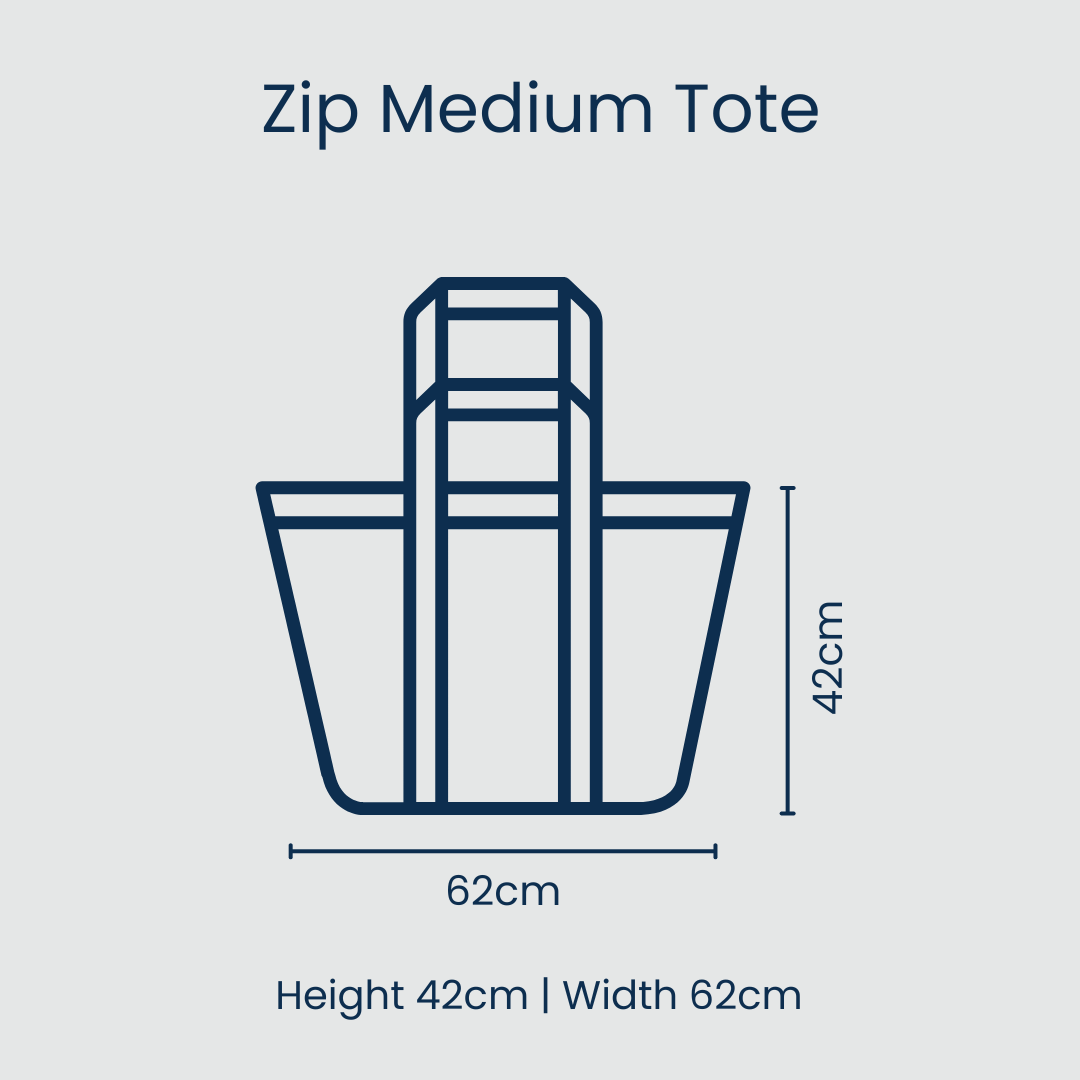 Daisy Zip Medium Tote