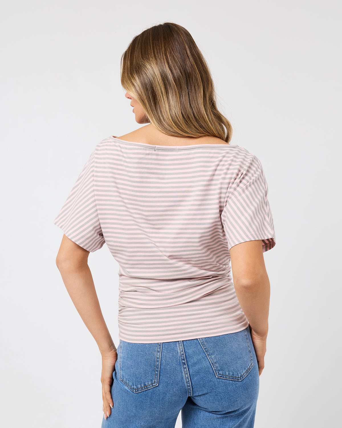 Lune stipe top - Light Pink