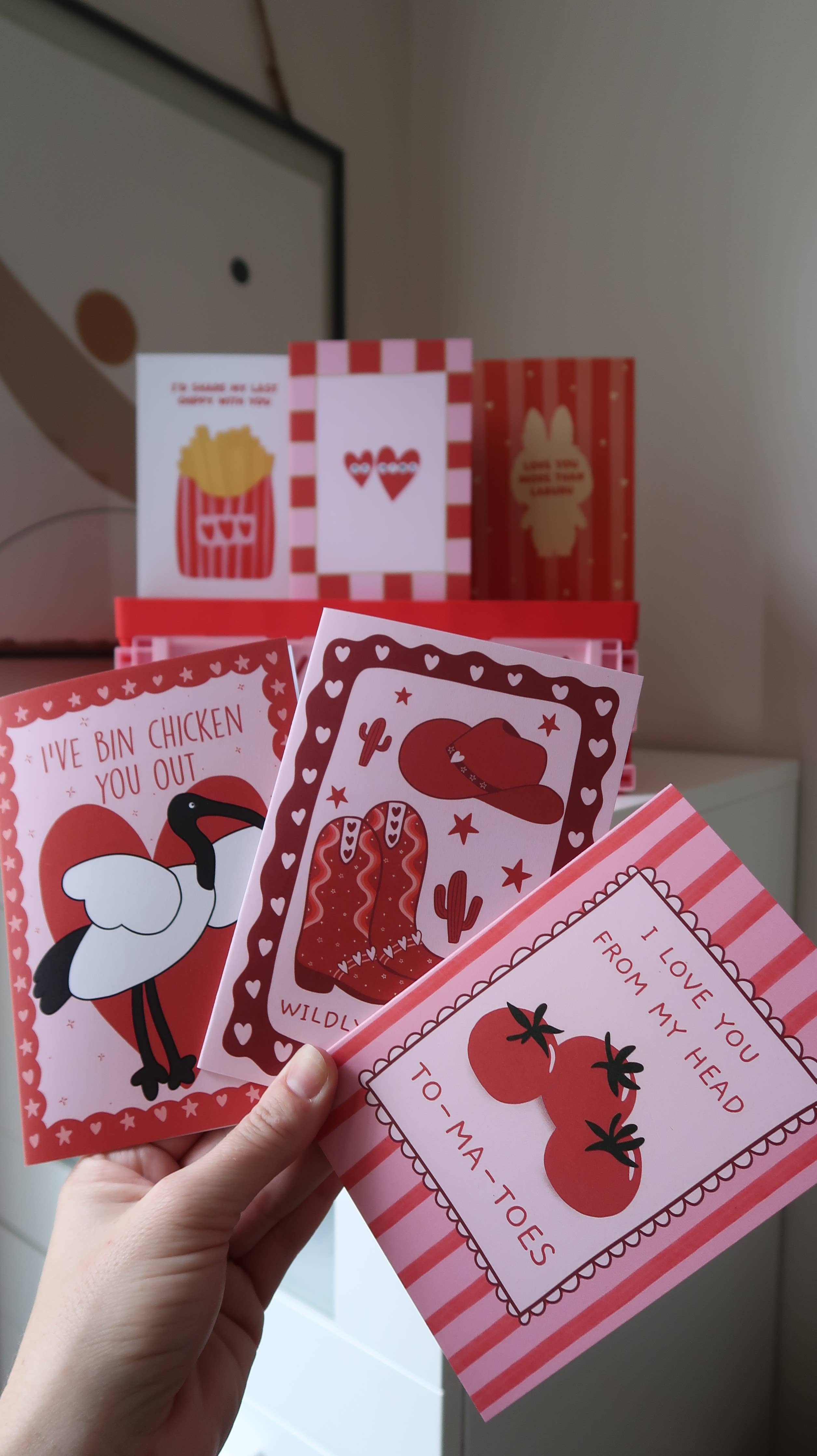 Valentine's Day card by From Rosalie featuring a cowboy boot design and romantic love message for Valentine's Day.