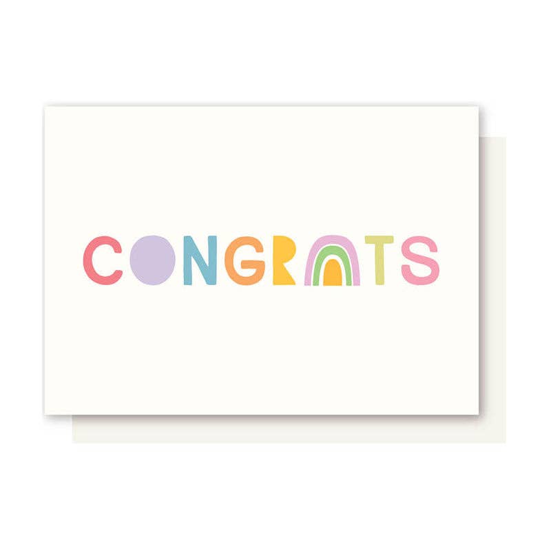 RAINBOW CONGRATS CARD