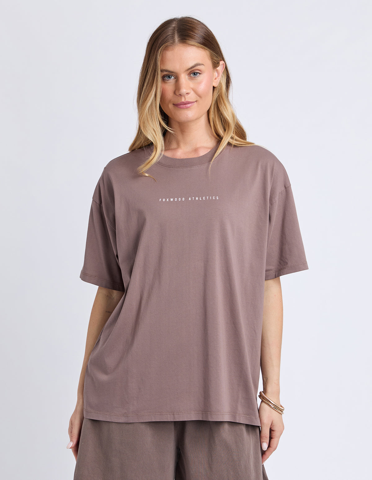 Foxwood Captain Tee Brown - walnut/White