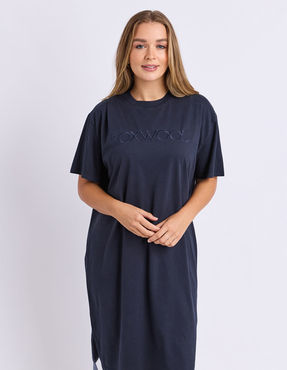 Simplified Tee Dress Navy