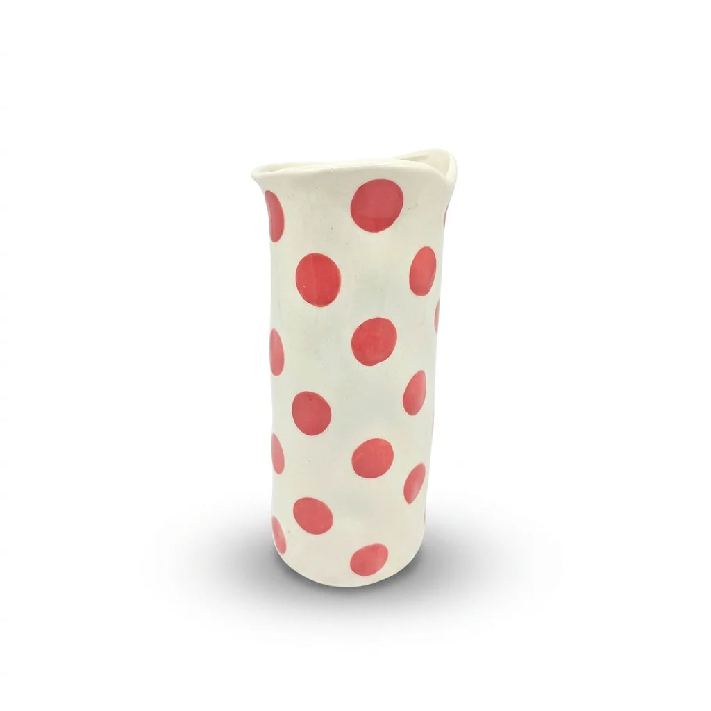Noss Ceramic Medium Vase | Pink Spot