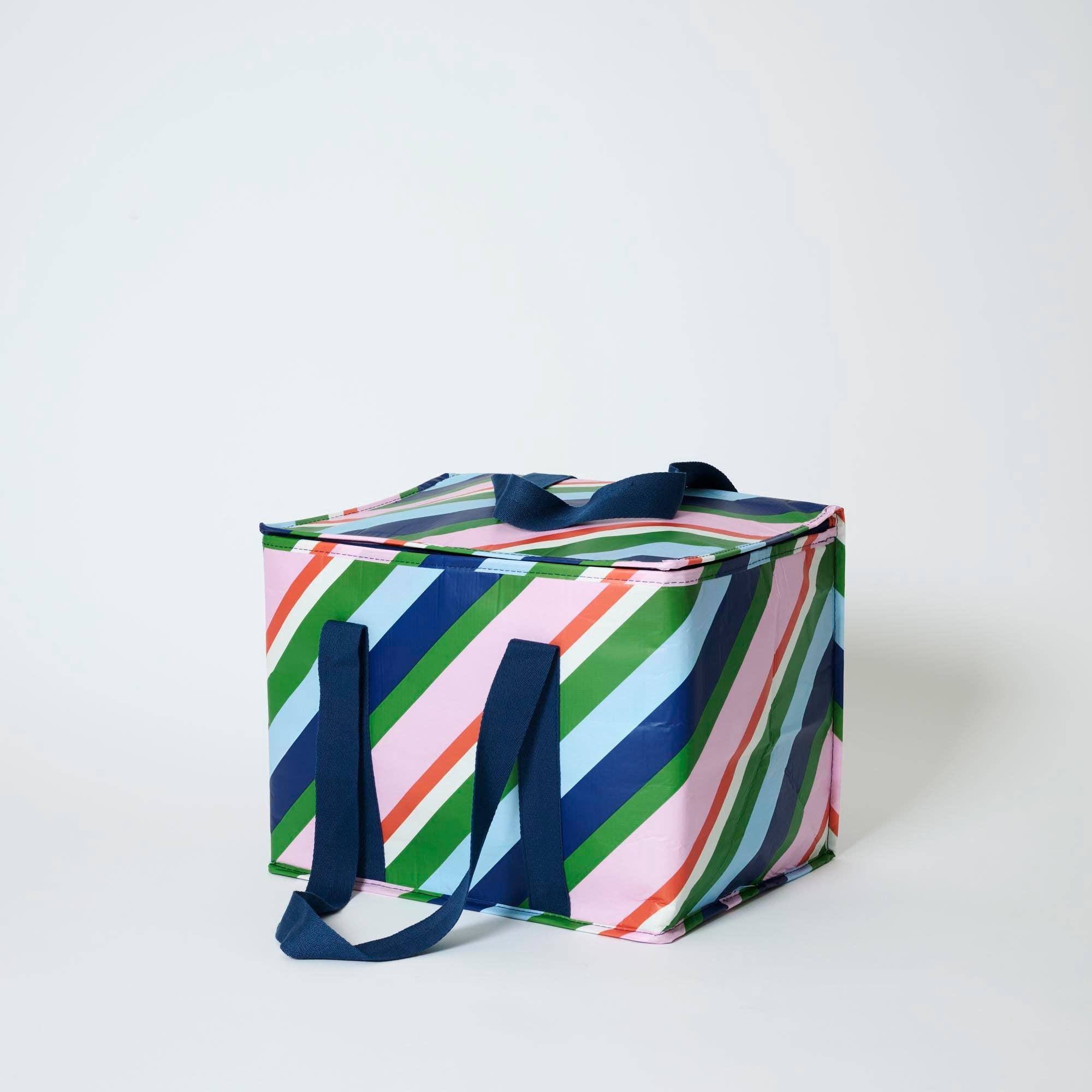 Large Insulated Tote – Rugby Stripe