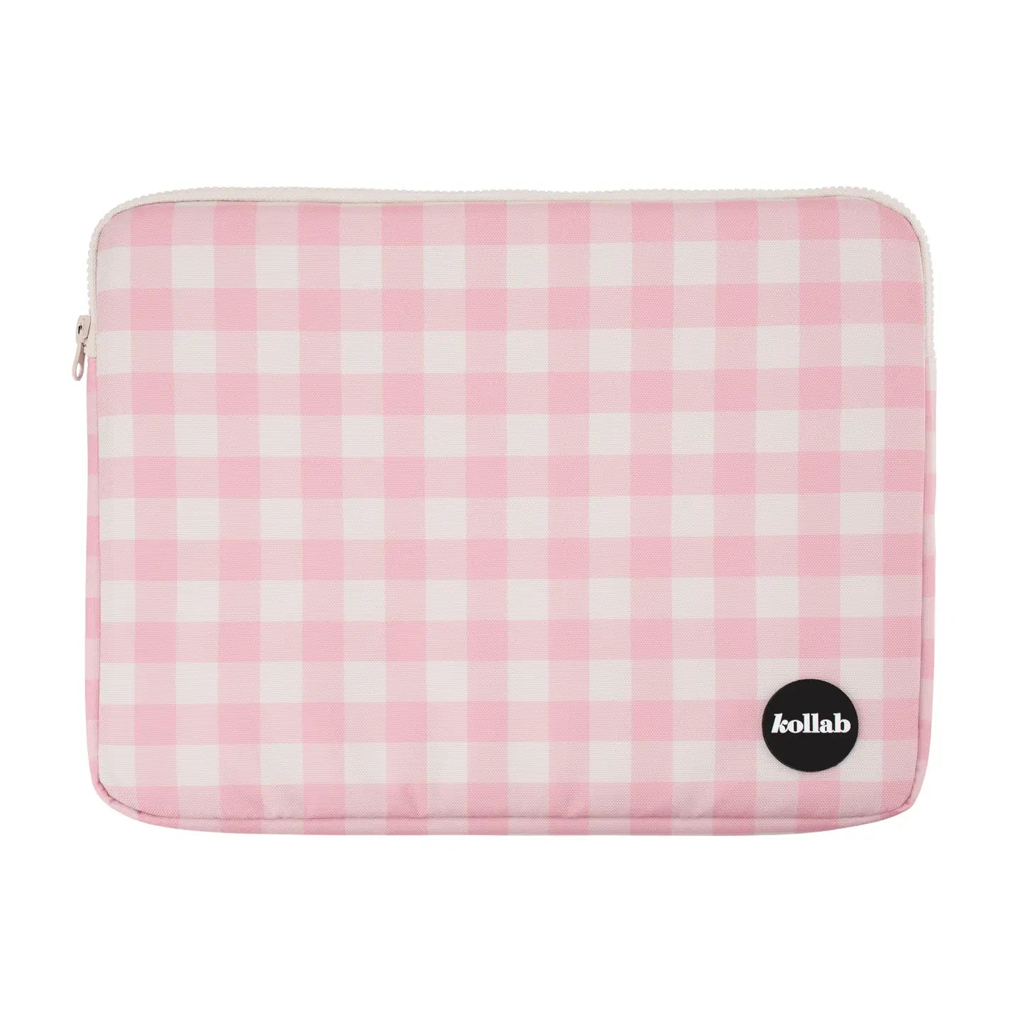 Laptop Case - Candy Pink Check