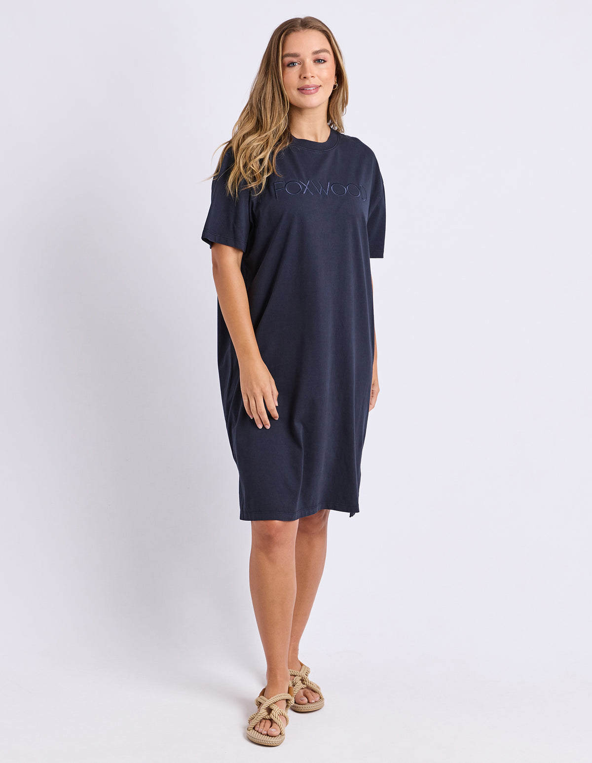 Simplified Tee Dress Navy