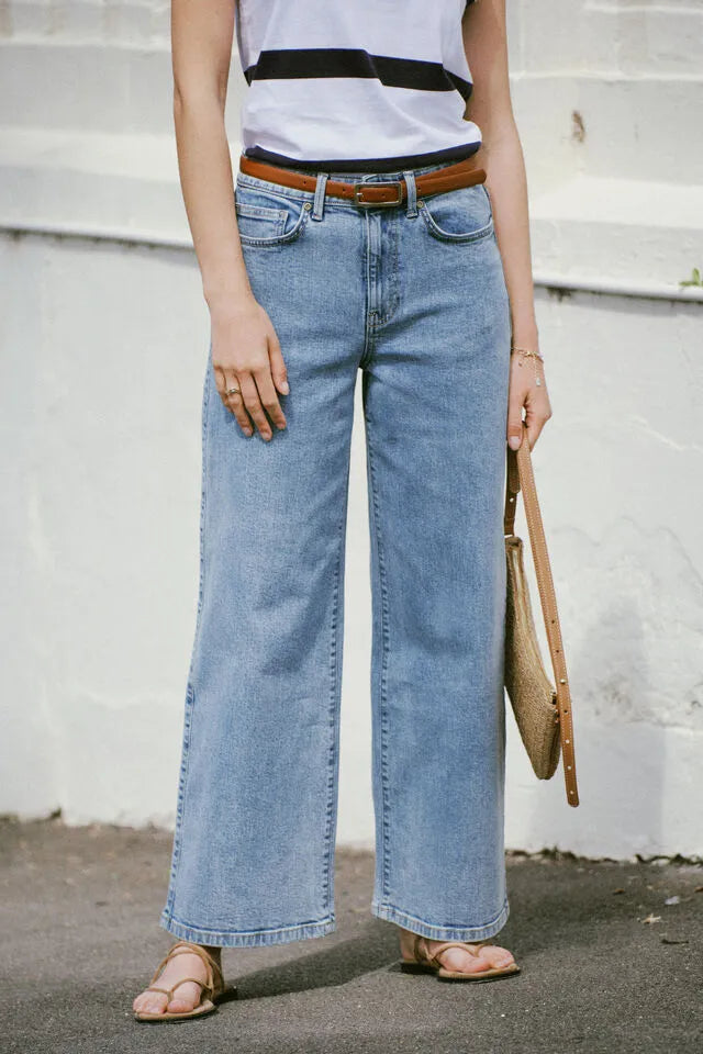 Evie Wide Leg Jean - Indigo