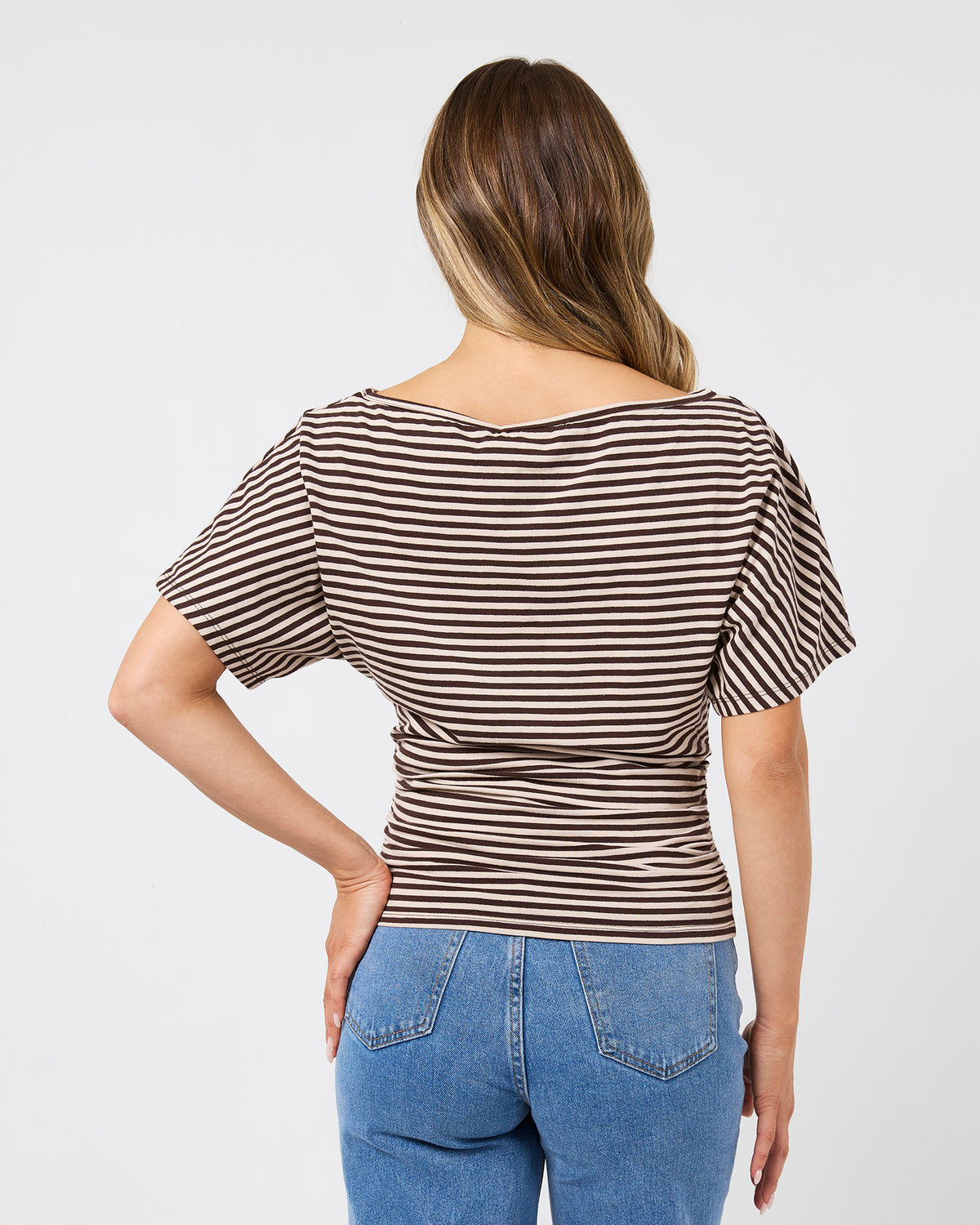 Luna stripe Top - Brown