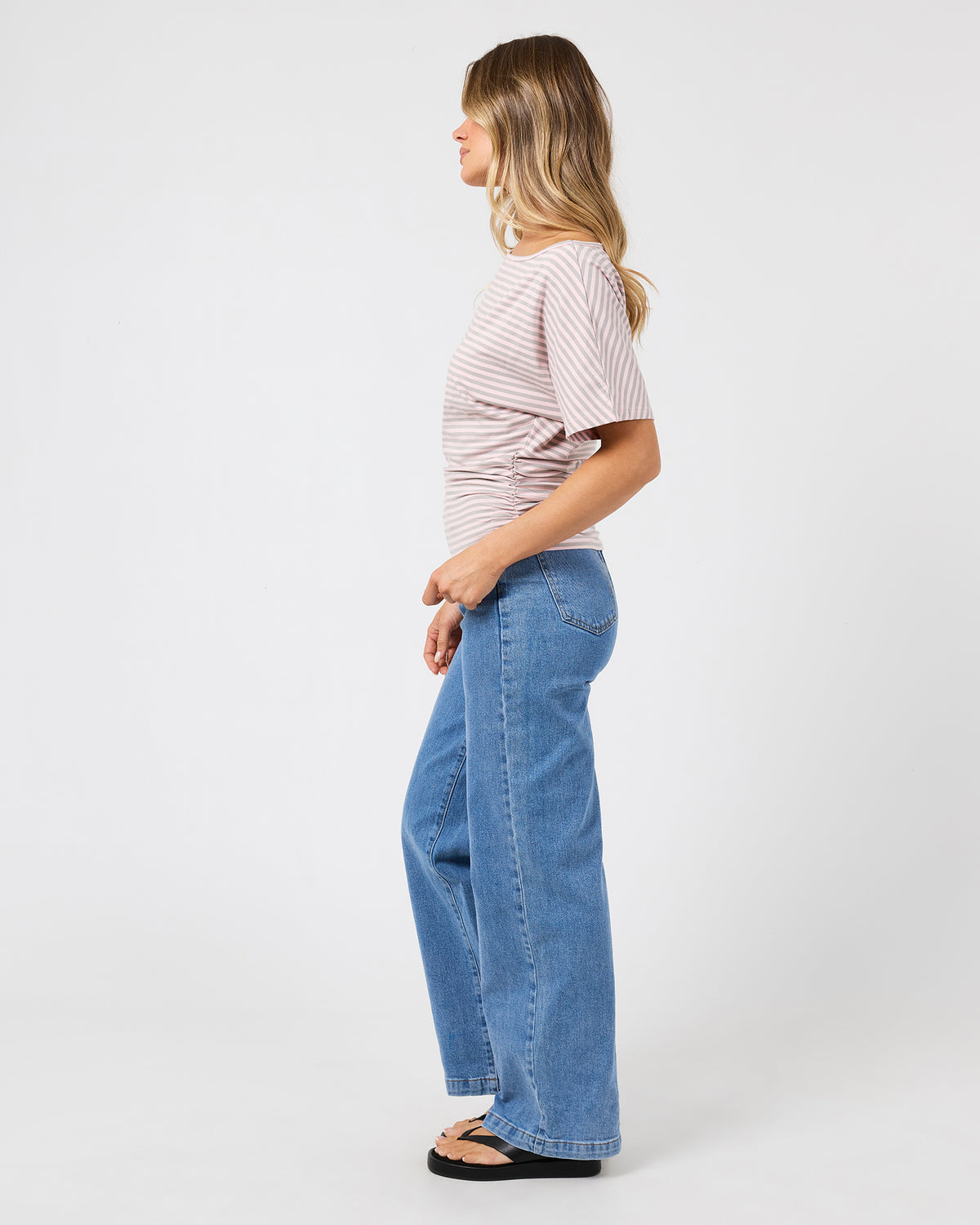 Lune stipe top - Light Pink