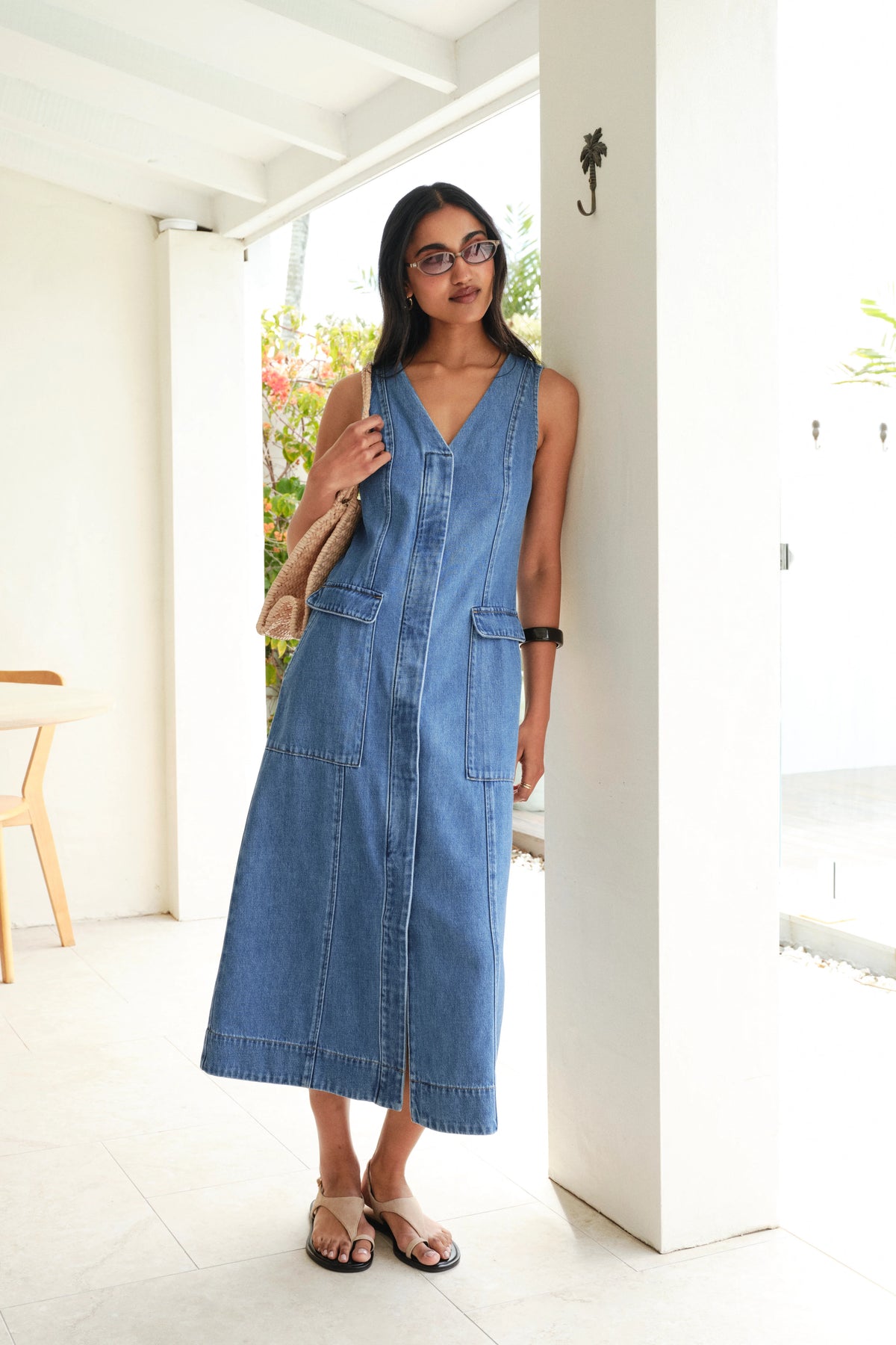 Taylor Denim Midi Dress - Fresh Indigo