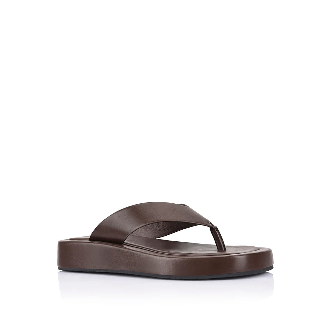 BOUNCER II FLATFORM THONGS - CHOCOLATE BROWN