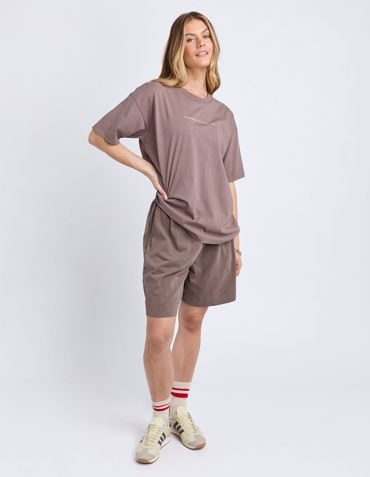 Foxwood Captain Tee Brown - walnut/White