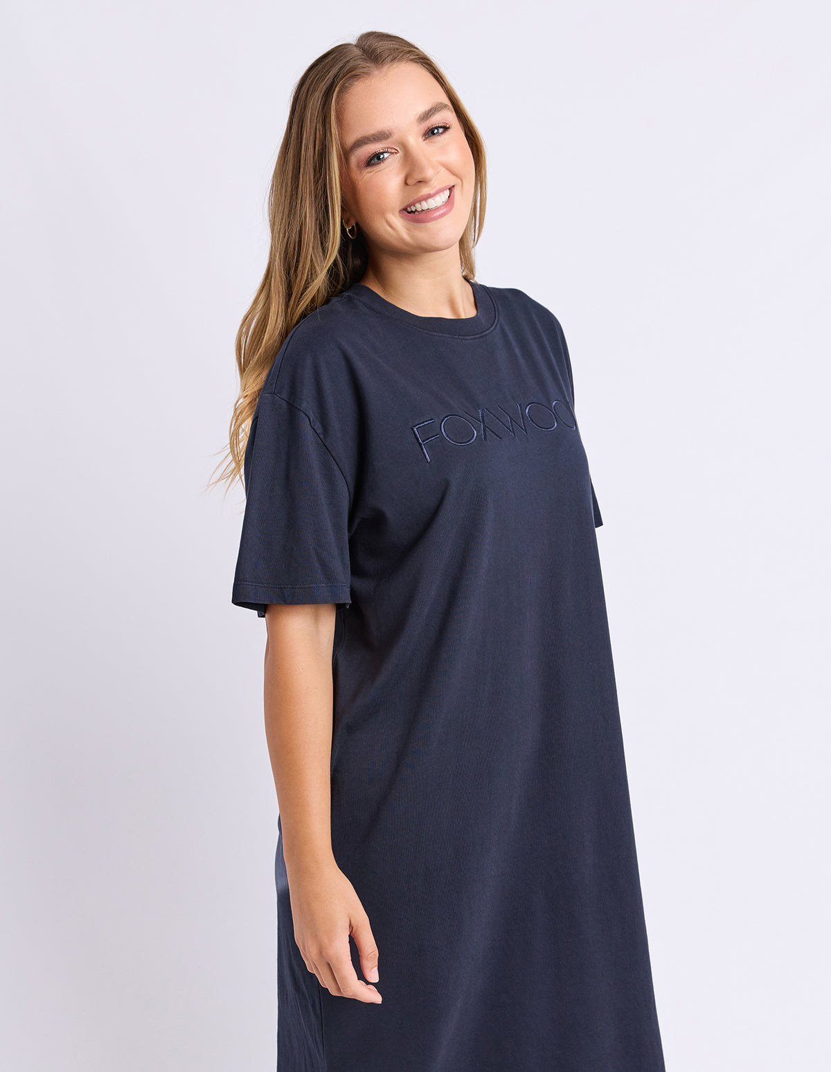 Simplified Tee Dress Navy