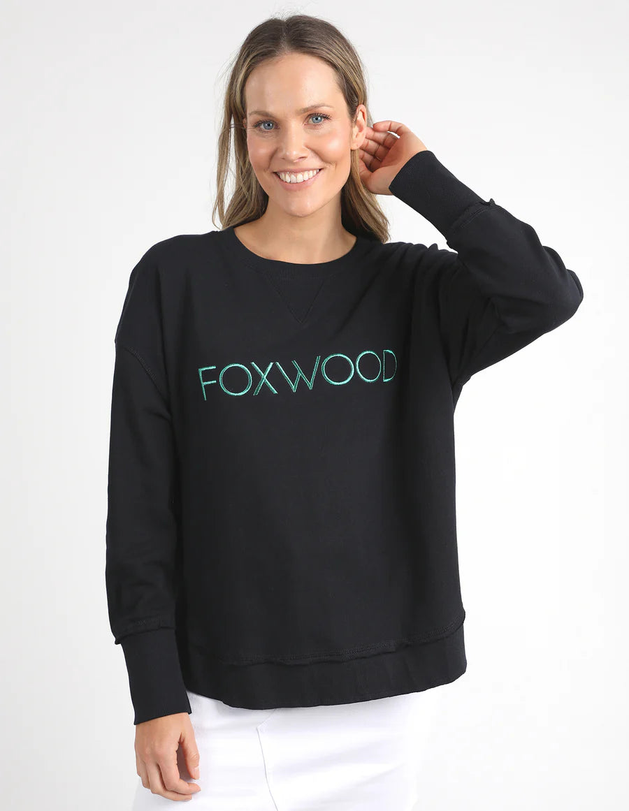 Simplified Metallic Crew Black