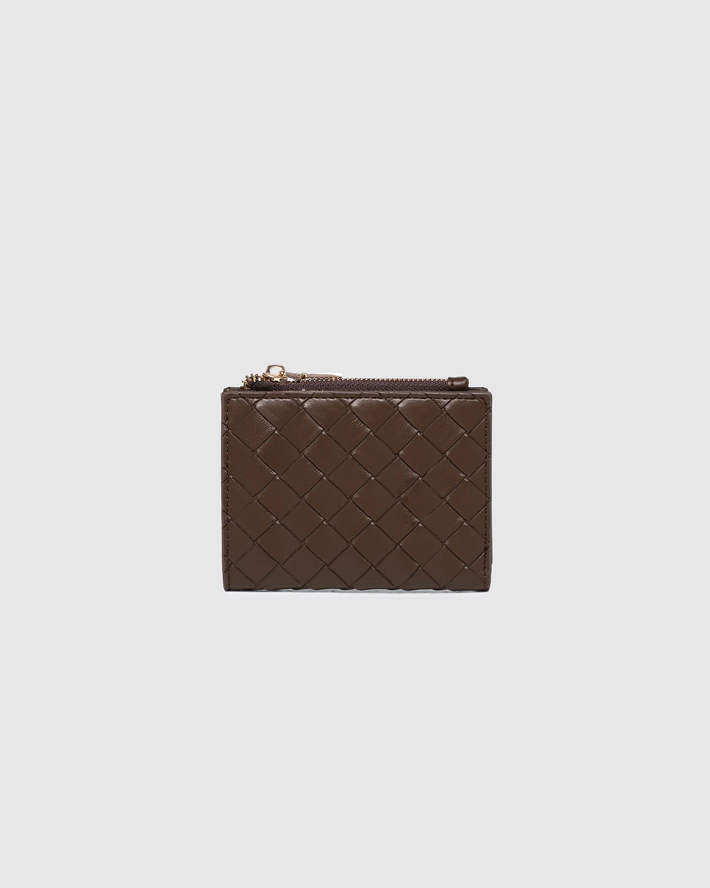 Lily Wallet - Woven Chocolate