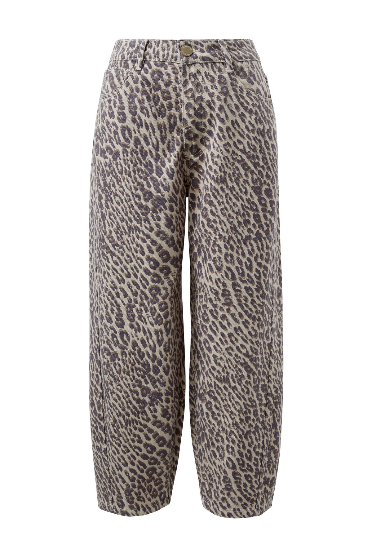 Tapered Barrel Jean - Leopard