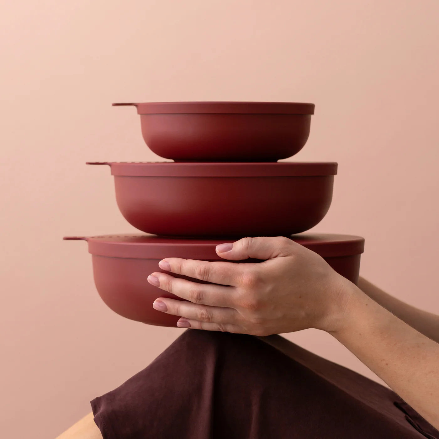 Nesting Bowl 3 Piece Set - Merlot