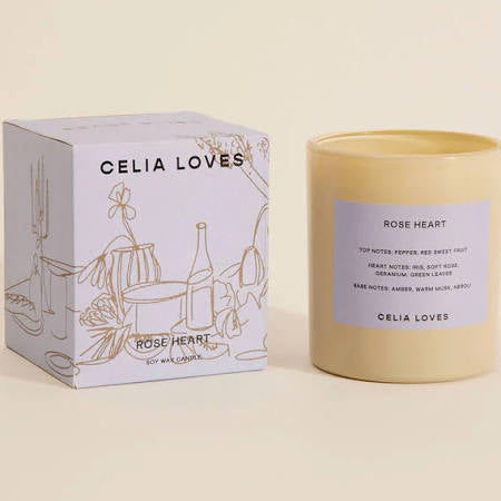 Rose Heart Candle - 80HR