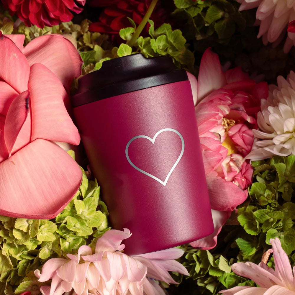 Reusable Cup Ceramic Lined 12oz - Mother's Day Heart