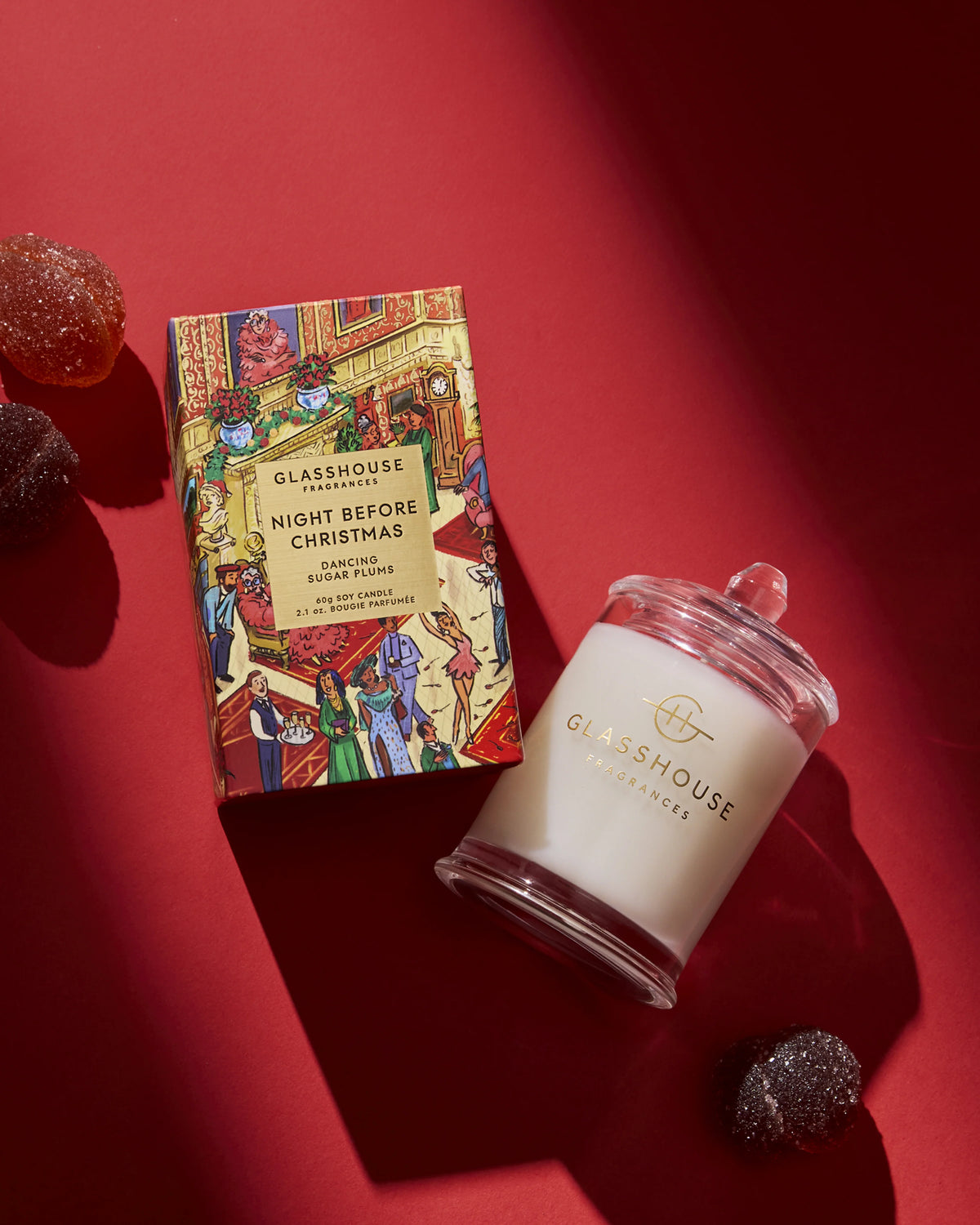 Glasshouse NIGHT BEFORE CHRISTMAS Dancing Sugar Plums - 60g Scented Candle