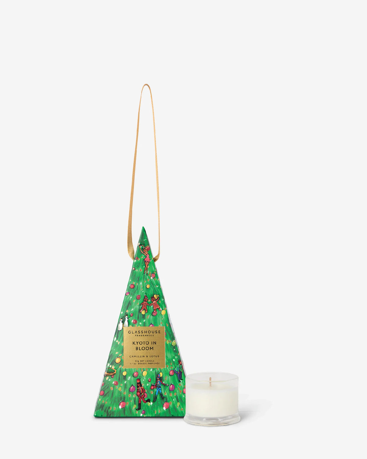 Glasshouse KYOTO IN BLOOM Camellia & Lotus - 30g Scented Candle Bauble