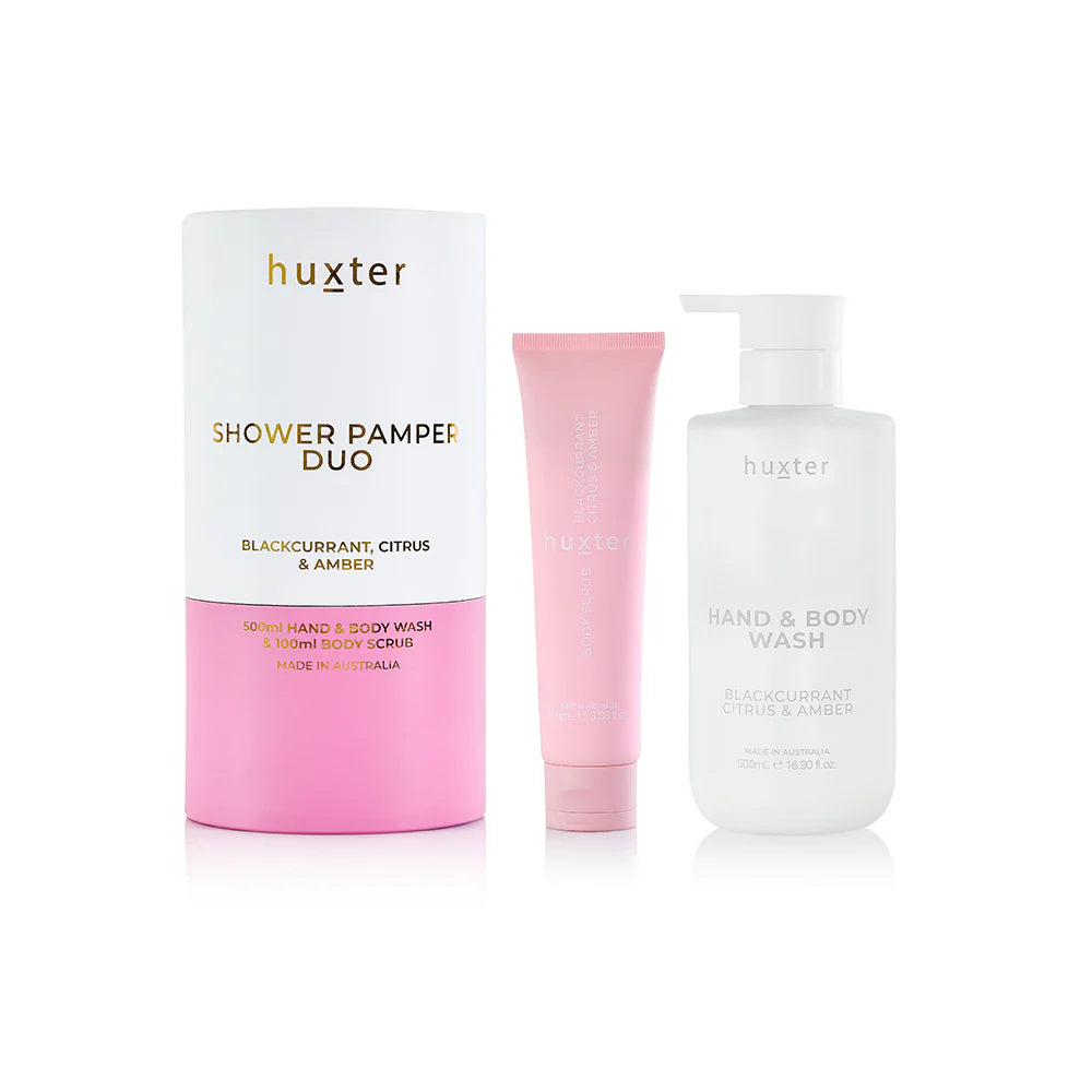 Shower Pamper Duo - Blackcurrant, Citrus & Amber