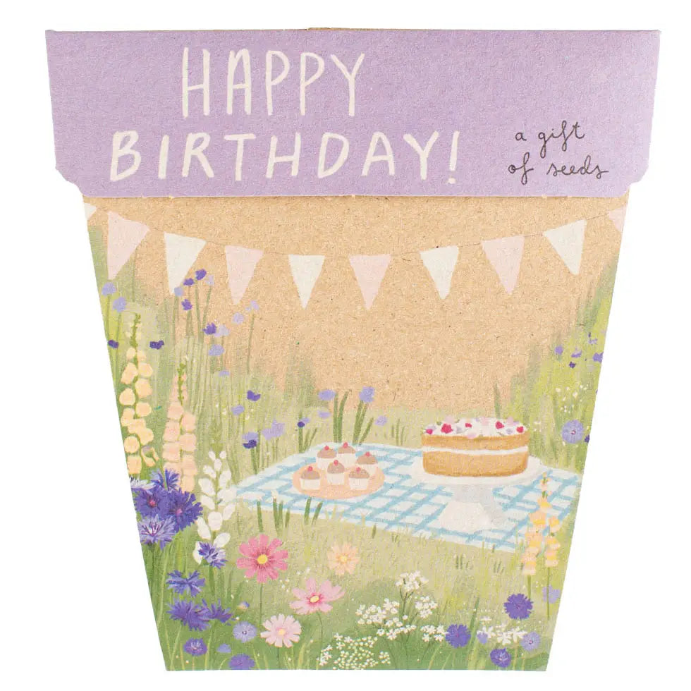 Happy Birthday Picnic Gift of Seeds