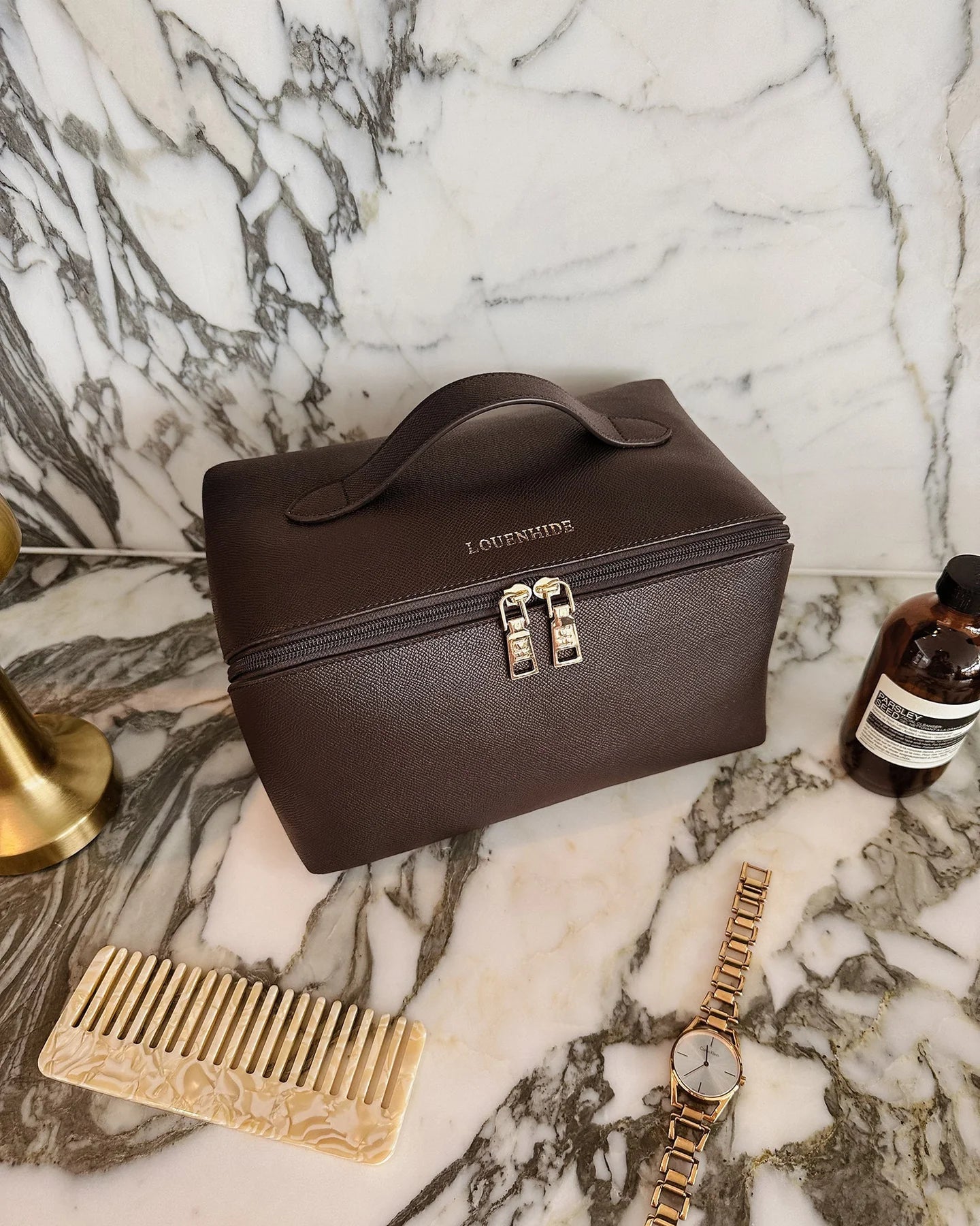 Orion Cosmetic Case - Chocolate