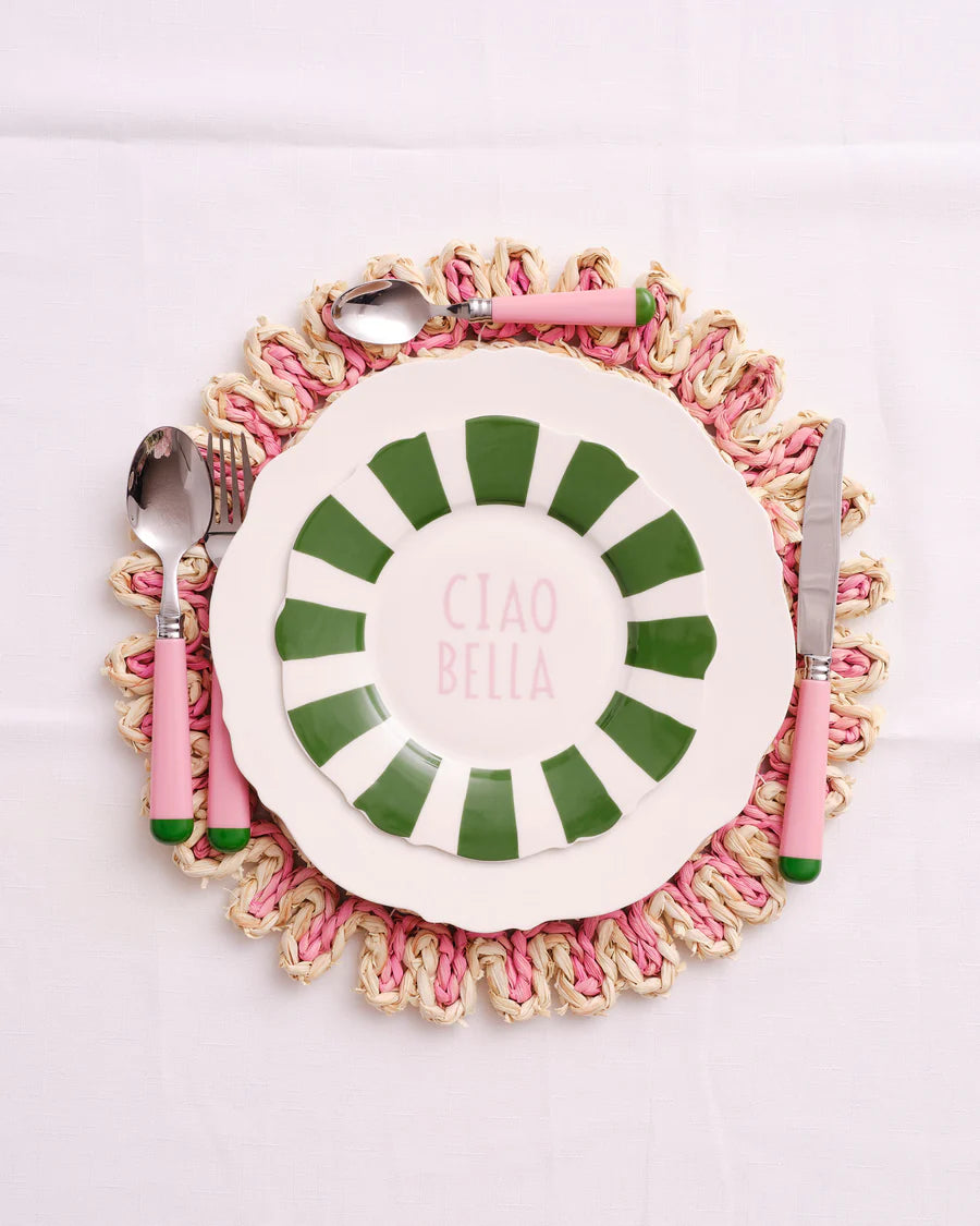 Pink Corn Husk Placemat - Set of 4