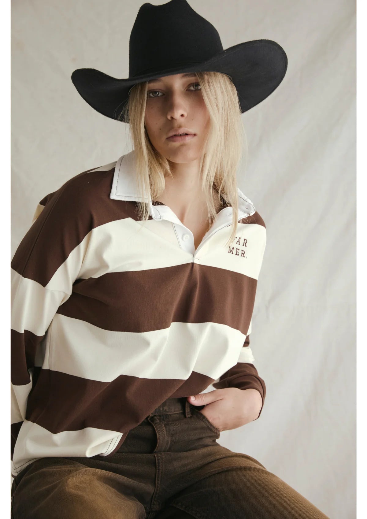 Choc/Cream Farmer Jersey