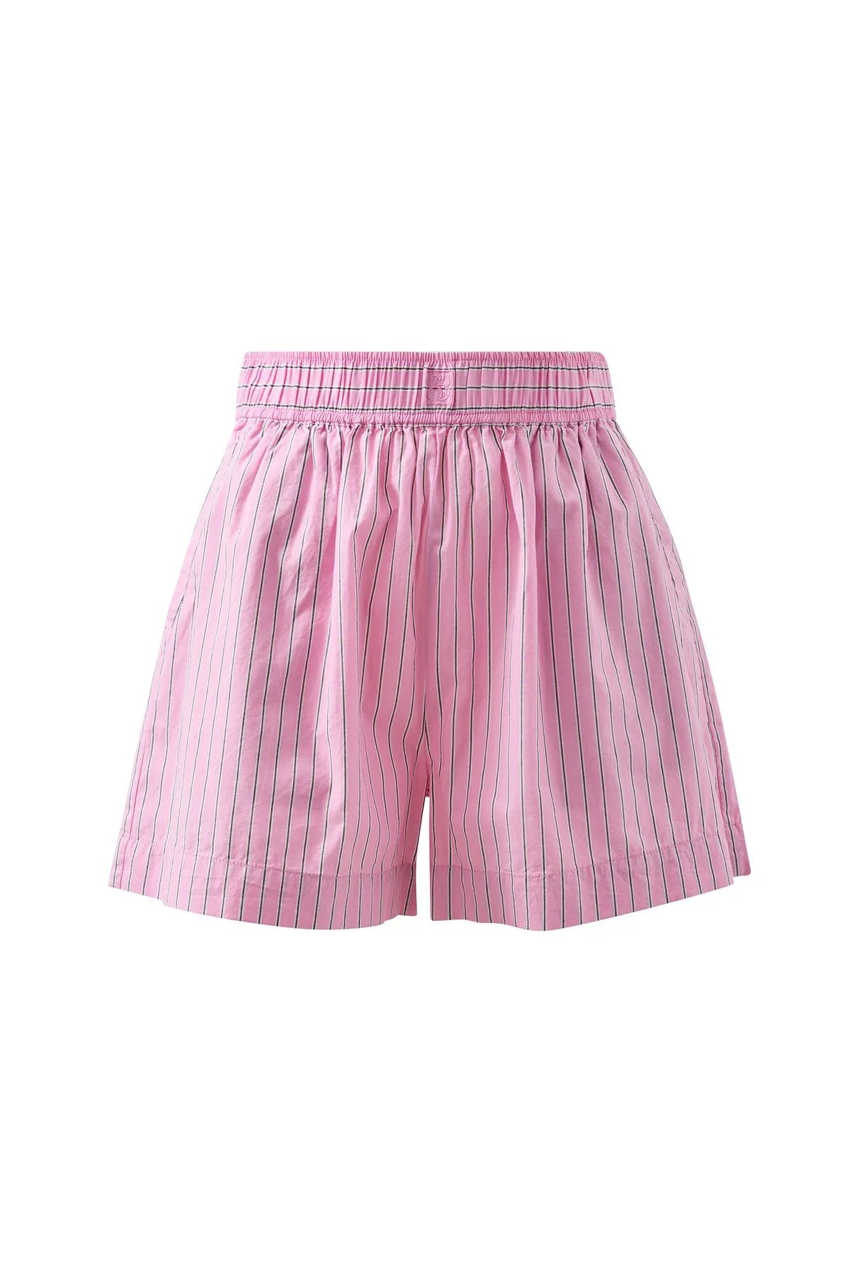 Mila Short Hibiscus Pink Triple Stripe