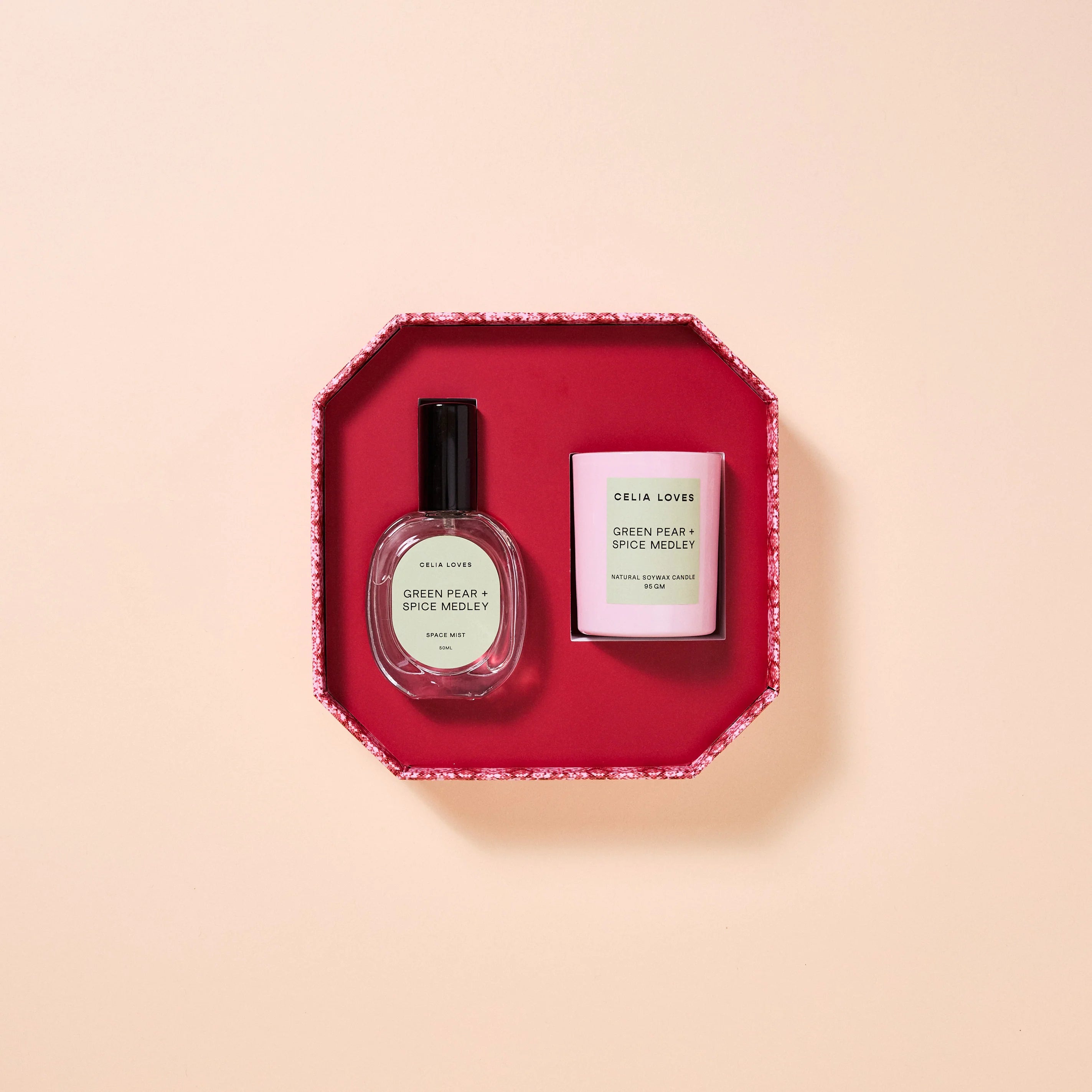 Green Pear & Spiced Medley - Candle & Room Spray Duo Set