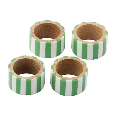 Maine - Resin Napkin rings - EMERALD