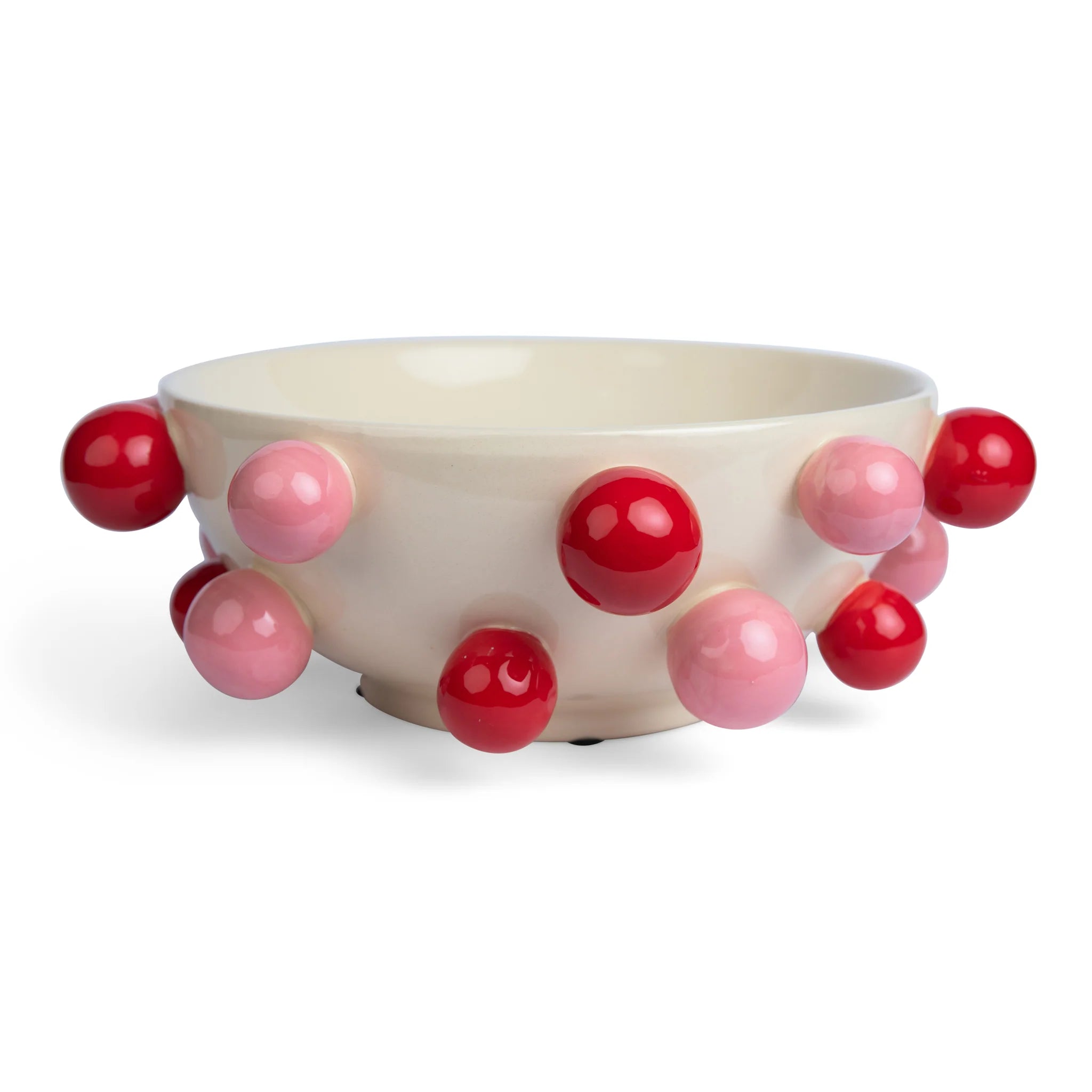 Bubble Bowl - pink and red balls