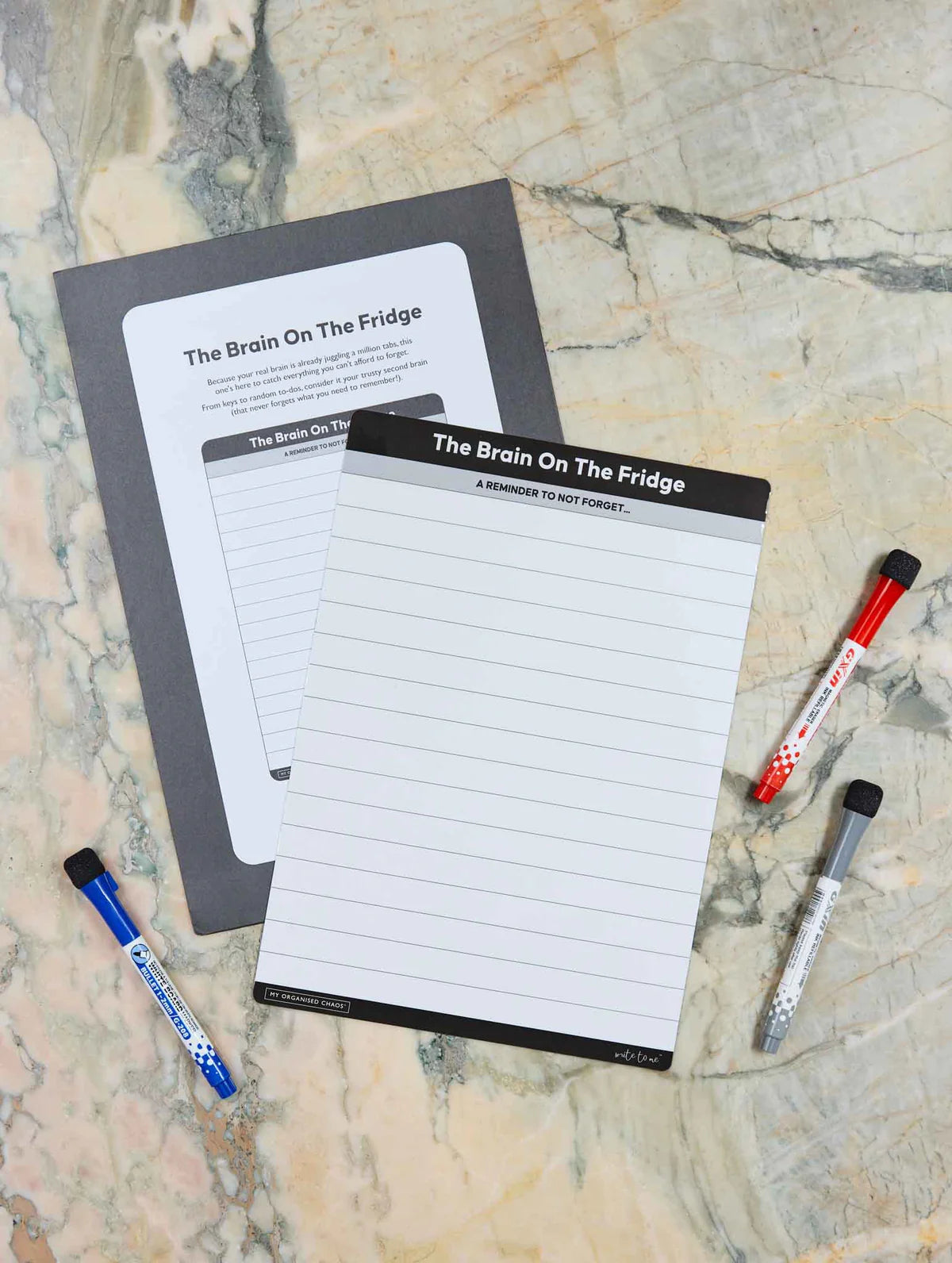 THE BRAIN ON THE FRIDGE. MAGNETIC PLANNER